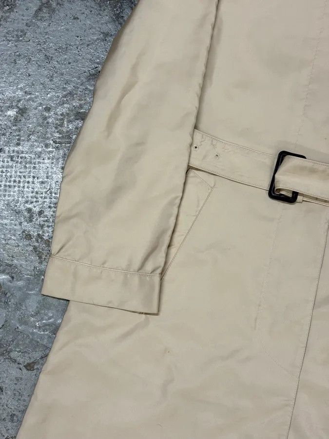 Designer × Prada × Vintage 2000s Prada Beige Belted Trench Jacket Size M / US 6-8 / IT 42-44 - 6 Thumbnail