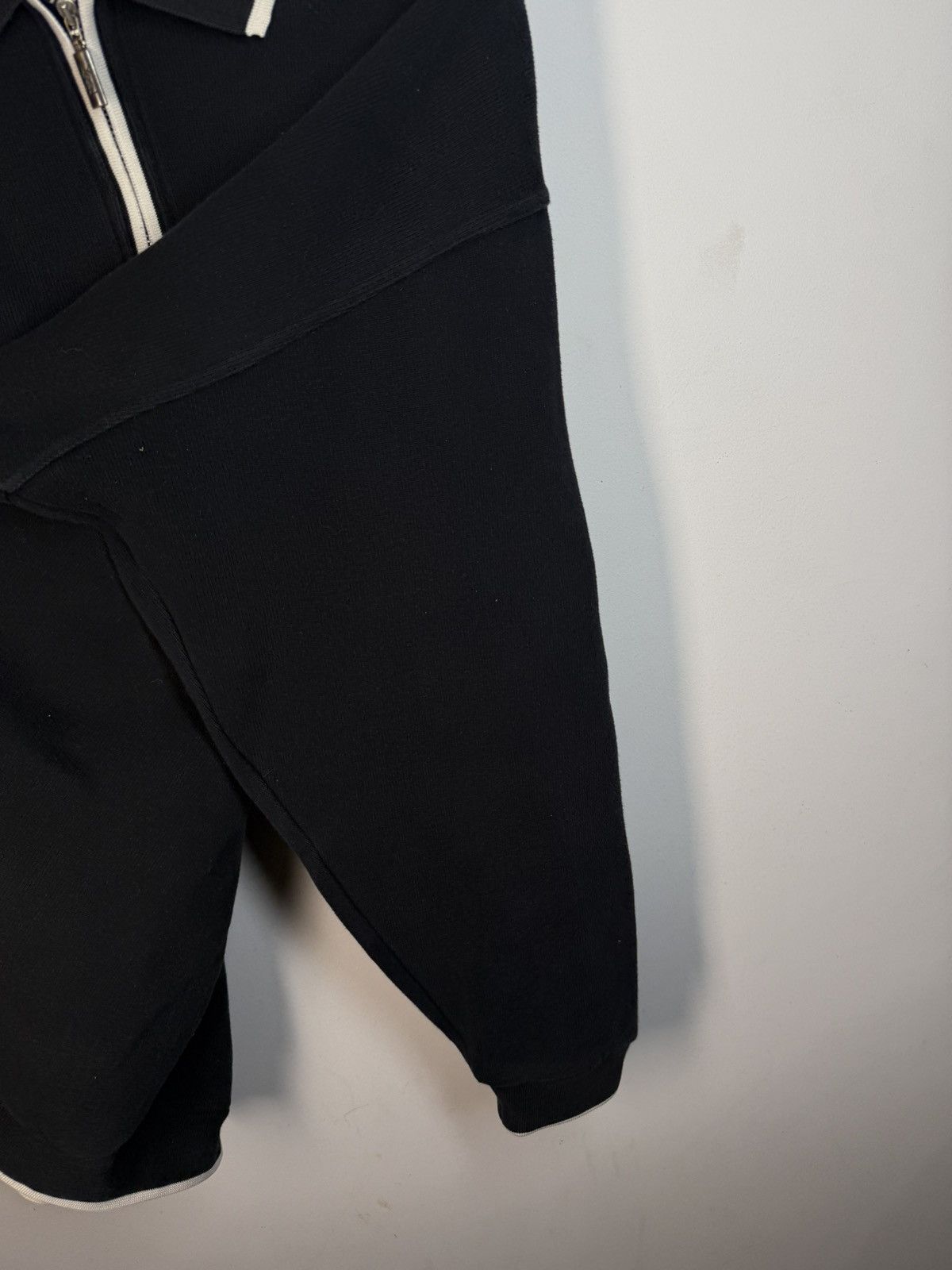 Yves Saint Laurent 90s YSL Sweatshirt 1/4 Quarter Zip Black Vintage Sweater Size US XXL / EU 58 / 5 - 11 Thumbnail