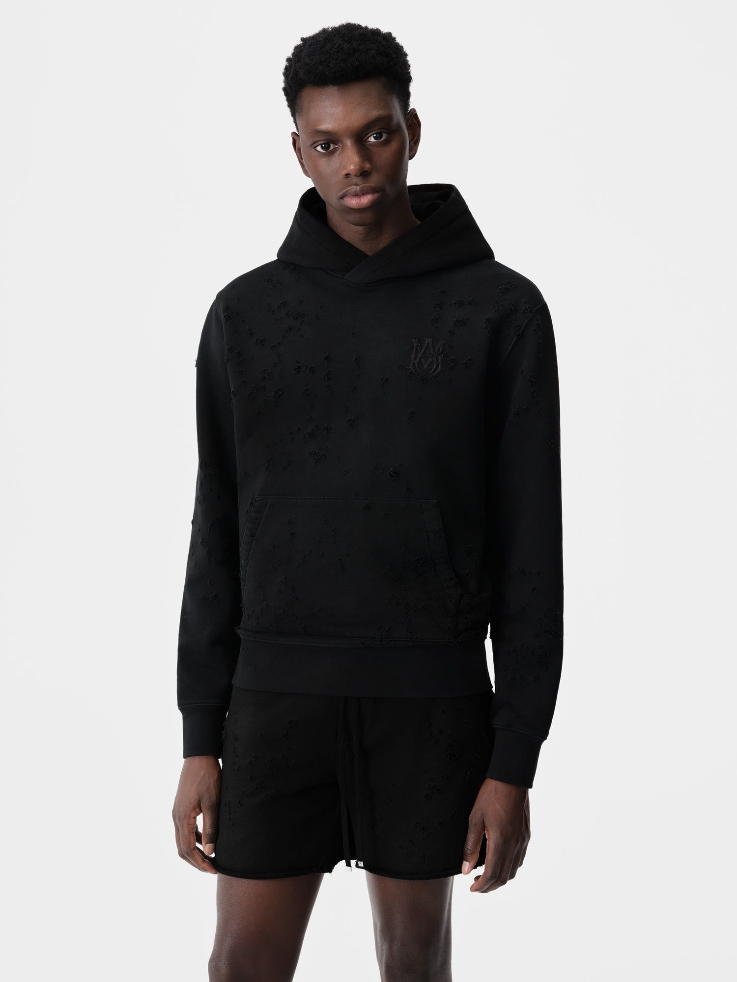 Amiri o1orln0326 MA Shotgun Embroidered Hoodie in Black Size US L / EU 52-54 / 3 - 2 Thumbnail