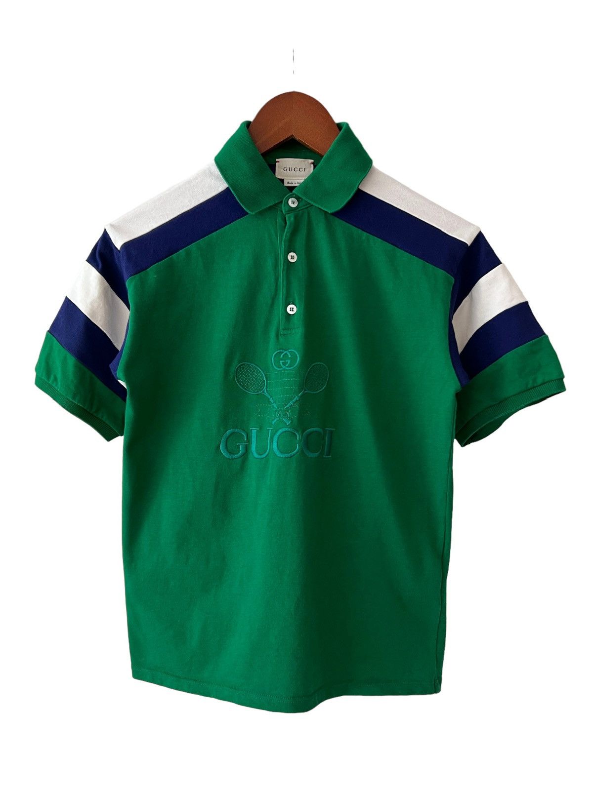 Gucci × Vintage Gucci Tennis Polo Shirt Youth Kids Toddler Size US XXS / EU 40 - 1 Thumbnail