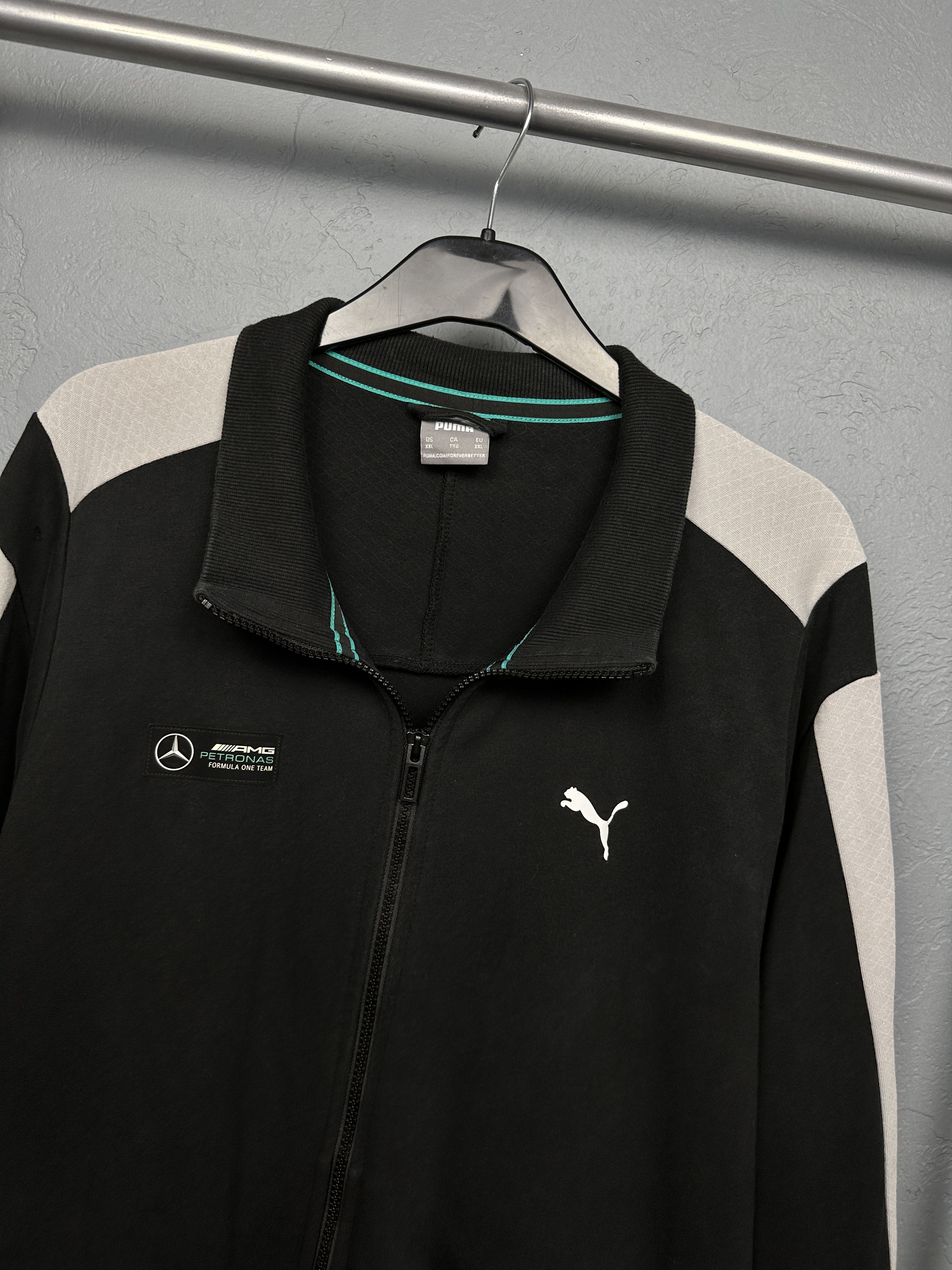 Mercedes-Benz × Puma Puma Mercedes Benz AMG Petronas Mens Zip Sweatshirt Hoodie Size US XXL / EU 58 / 5 - 2 Thumbnail