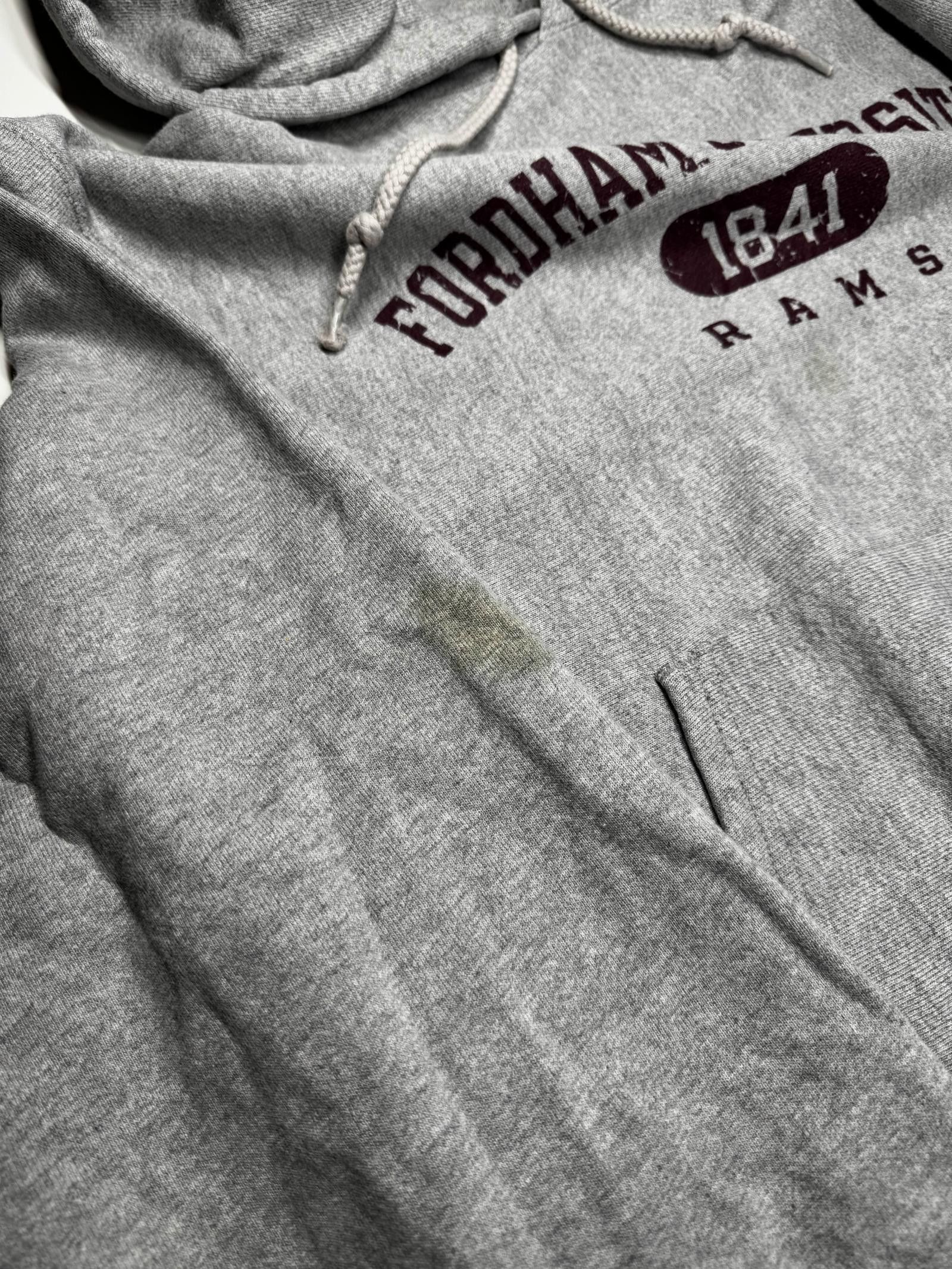 Champion Vintage Fordham University Rams Hoodie Grey Medium Size US M / EU 48-50 / 2 - 2 Thumbnail