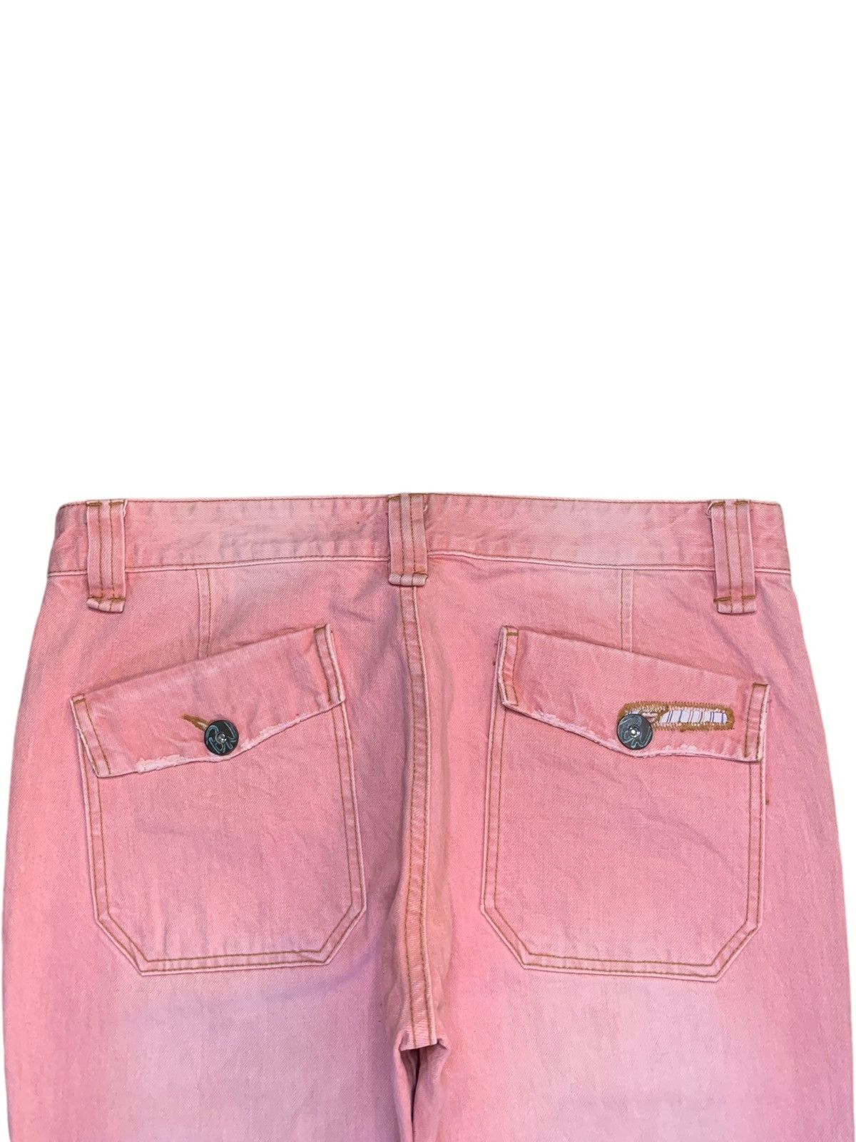 Japanese Brand Vintage Japanese Brand Faded Wash Patched Bootcut Jeans Size US 34 / EU 50 - 8 Thumbnail
