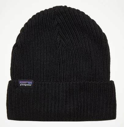 Patagonia Patagonia Fishermans Rolled Beanie Black NEW W/TAGs Unisex Size ONE SIZE - 1 Thumbnail