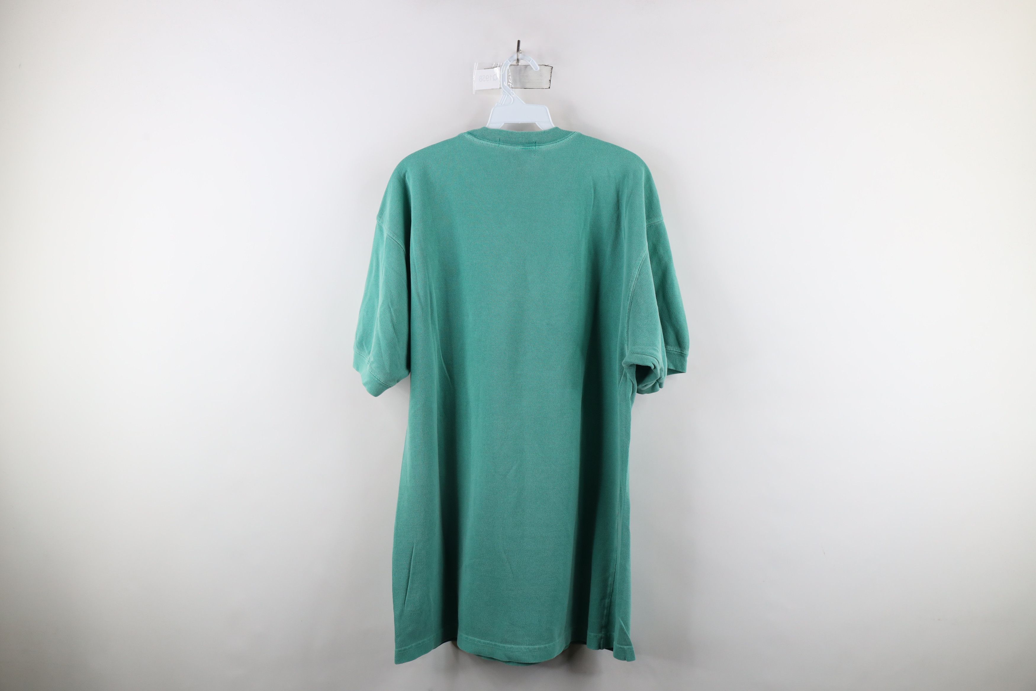 Eddie Bauer × Vintage Vintage 90s Eddie Bauer Blank Baggy Fit Pocket T-Shirt Teal Size US M / EU 48-50 / 2 - 7 Thumbnail