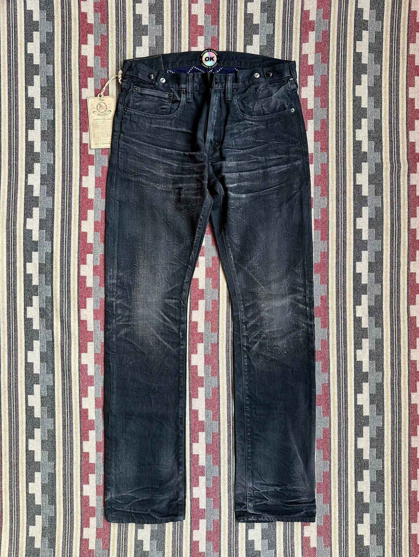 Prps vintage black distressed denim jeans Size US 34 / EU 50 - 1 Thumbnail