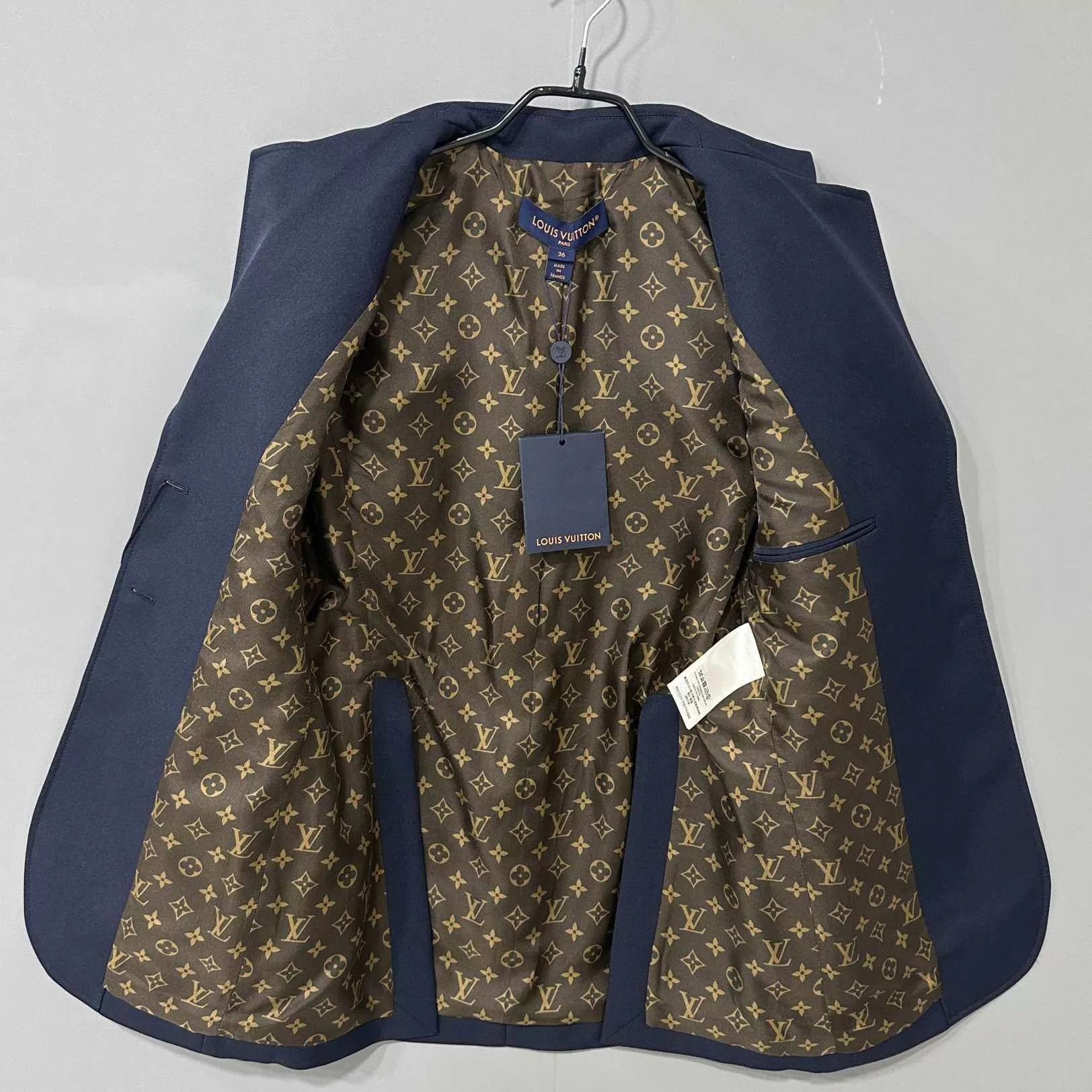 Louis Vuitton LV silk all over print academic embroidered blazer Size XS / US 0-2 / IT 36-38 - 4 Thumbnail