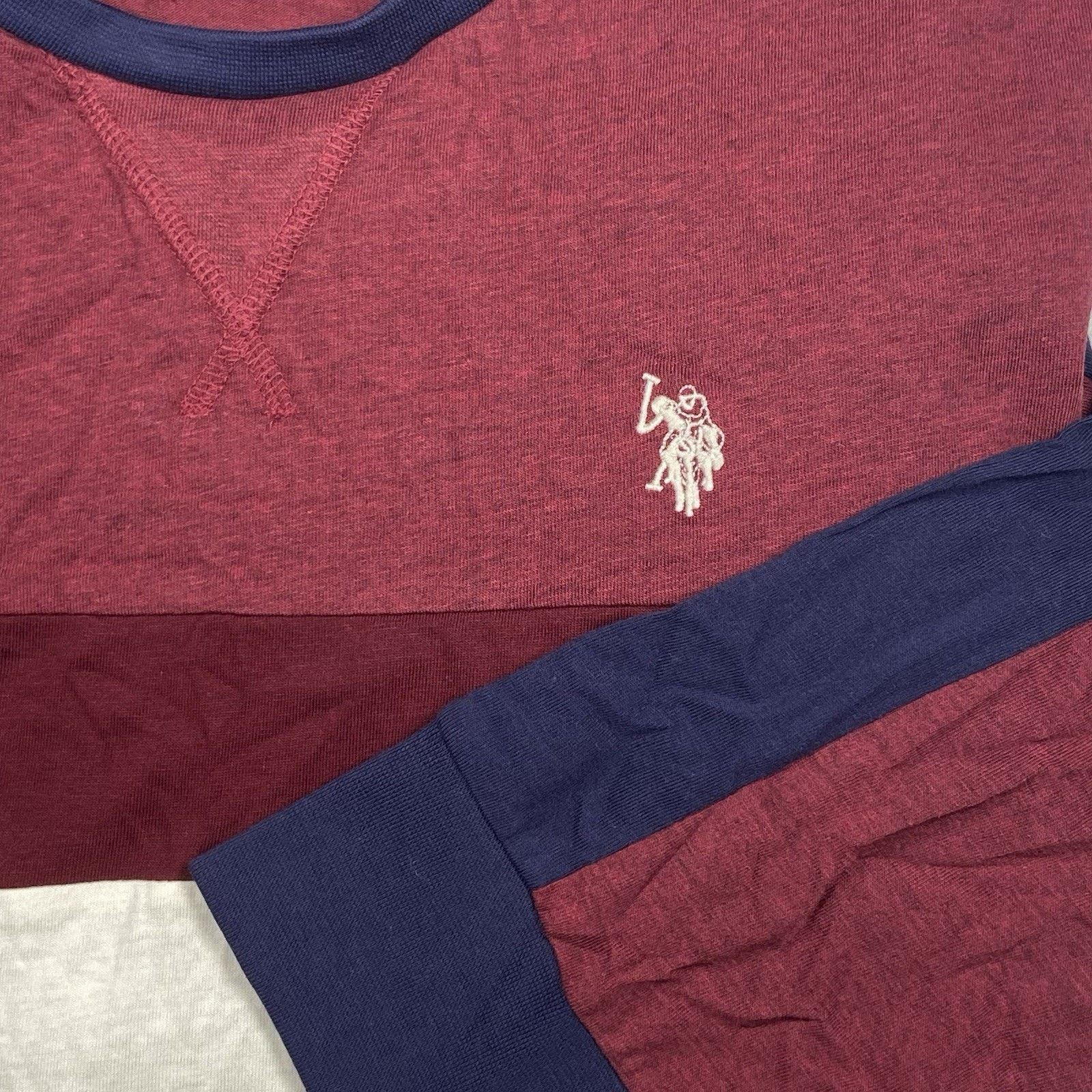 U.S. Polo Assn. US Polo Assn Shirt Men's XL Logo Crew Neck Red Striped New Size US XL / EU 56 / 4 - 2 Thumbnail