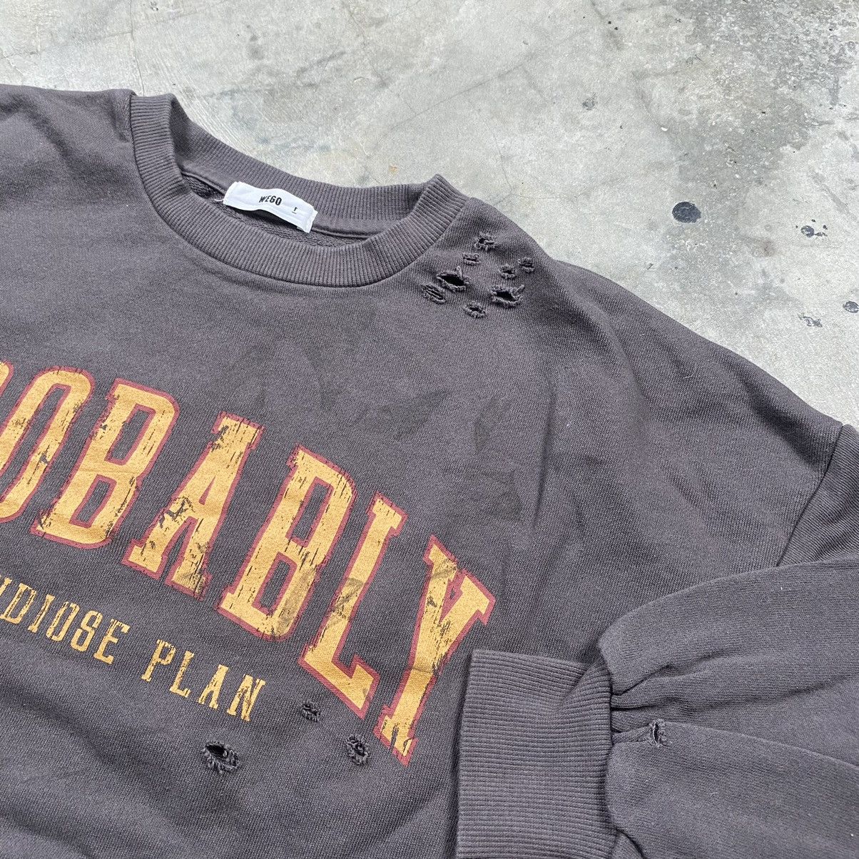 Japanese Brand y2k Grandise Plan Bondage Distressed Crewneck Size US L / EU 52-54 / 3 - 5 Thumbnail