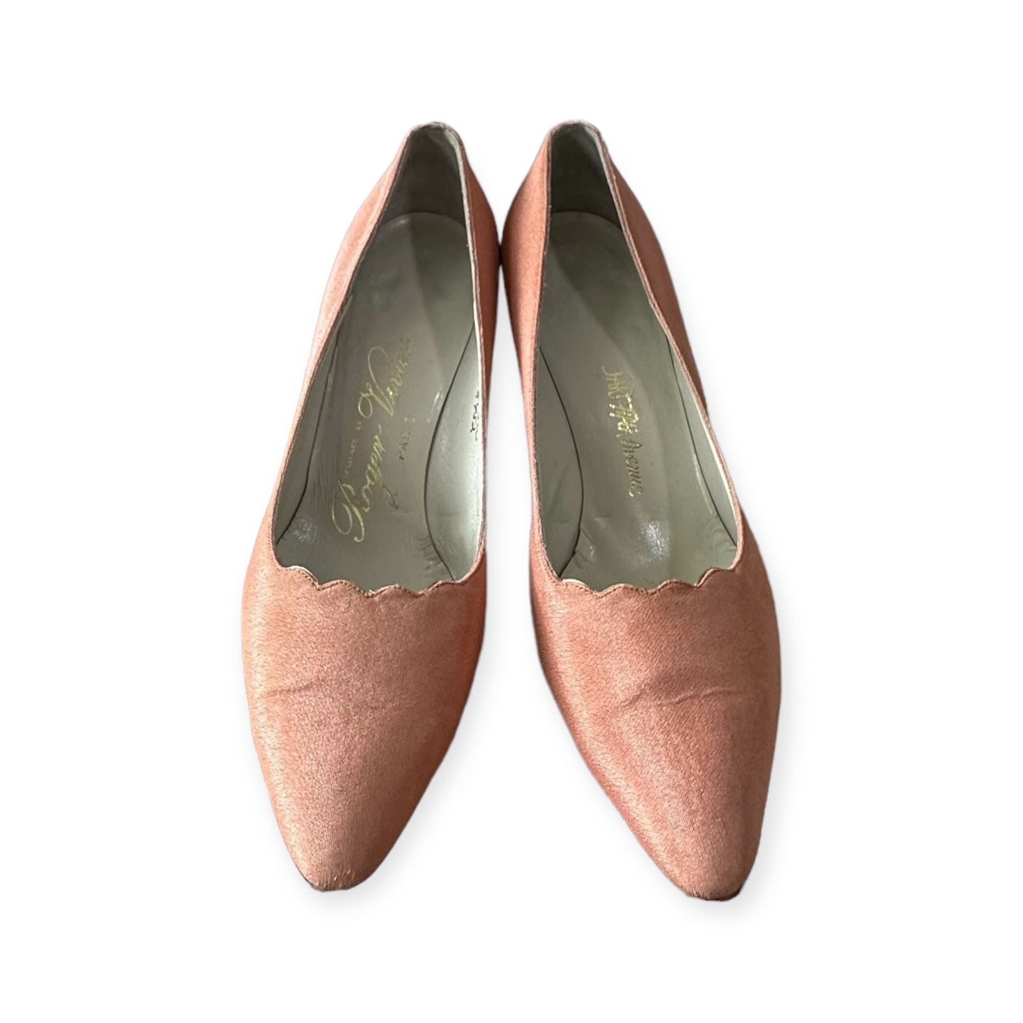 Roger Vivier Roger Vivier Pink Fabric Pumps for Saks 6.5B, 1960s Size US 6.5 / IT 36.5 - 3 Thumbnail