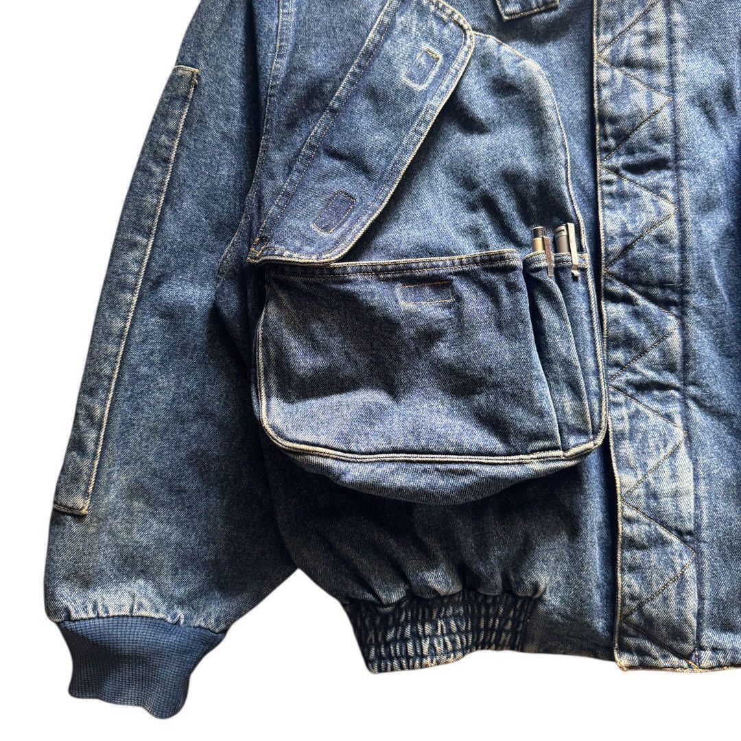 Katharine Hamnett London SOLD Katharine Hamnett Denim Cargo Bomber Jacket Size US L / EU 52-54 / 3 - 5 Thumbnail