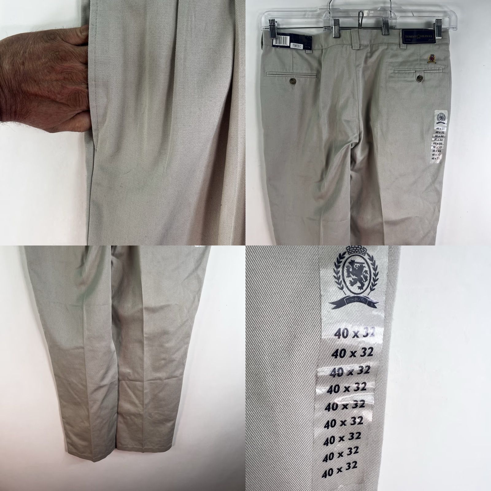 Tommy Hilfiger Tommy Hilfiger Khaki Pants Mens Size 40x32 Beige Straight Leg Regular Fit Size US 40 / EU 56 - 8 Thumbnail