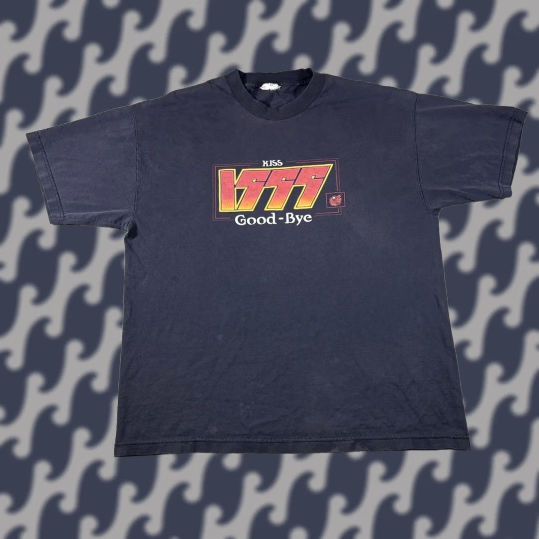 Vintage VINTAGE Kiss Goodbye Band Graphic T-Shirt Black Adult Large Shirt Short Sleeve Crew Neck Mens Womens Unisex Size US L / EU 52-54 / 3 - 1 Thumbnail