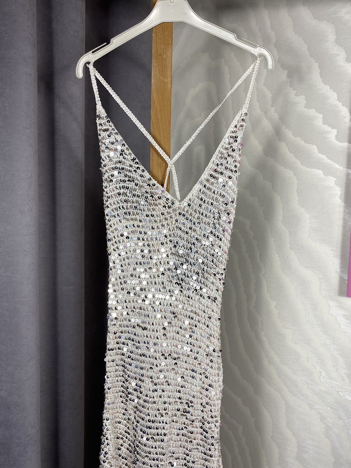 Retrofete Retrofete Marie Sequin Crochet Dress Size M / US 6-8 / IT 42-44 - 6 Thumbnail