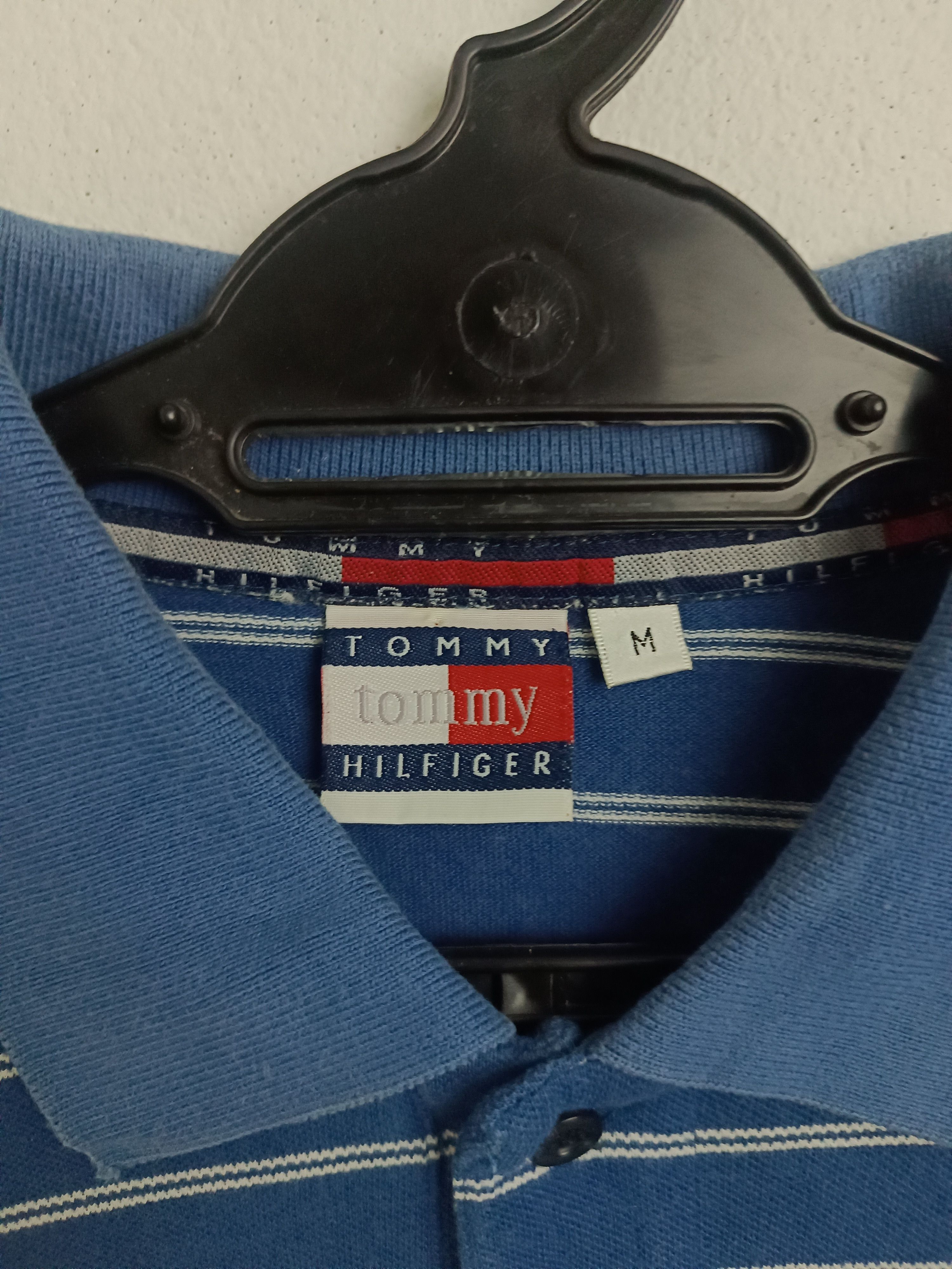 Tommy Hilfiger VINTAGE TOMMY HILFIGER STRIPE POLOS VERY RARE BLUE Size US M / EU 48-50 / 2 - 8 Thumbnail