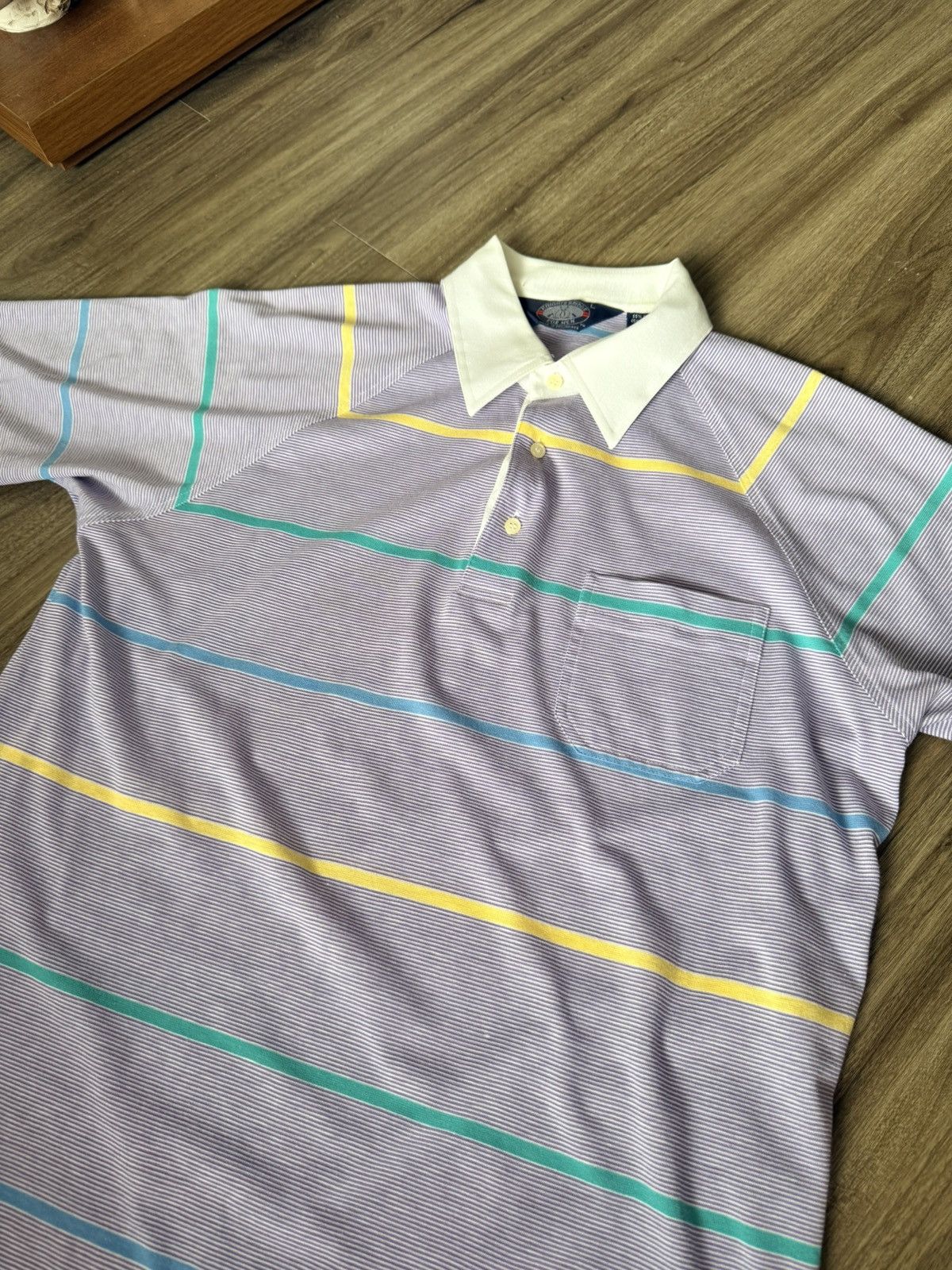 Knightsbridge Vintage Knightsbridge Striped Polo 80s Size US M / EU 48-50 / 2 - 2 Thumbnail