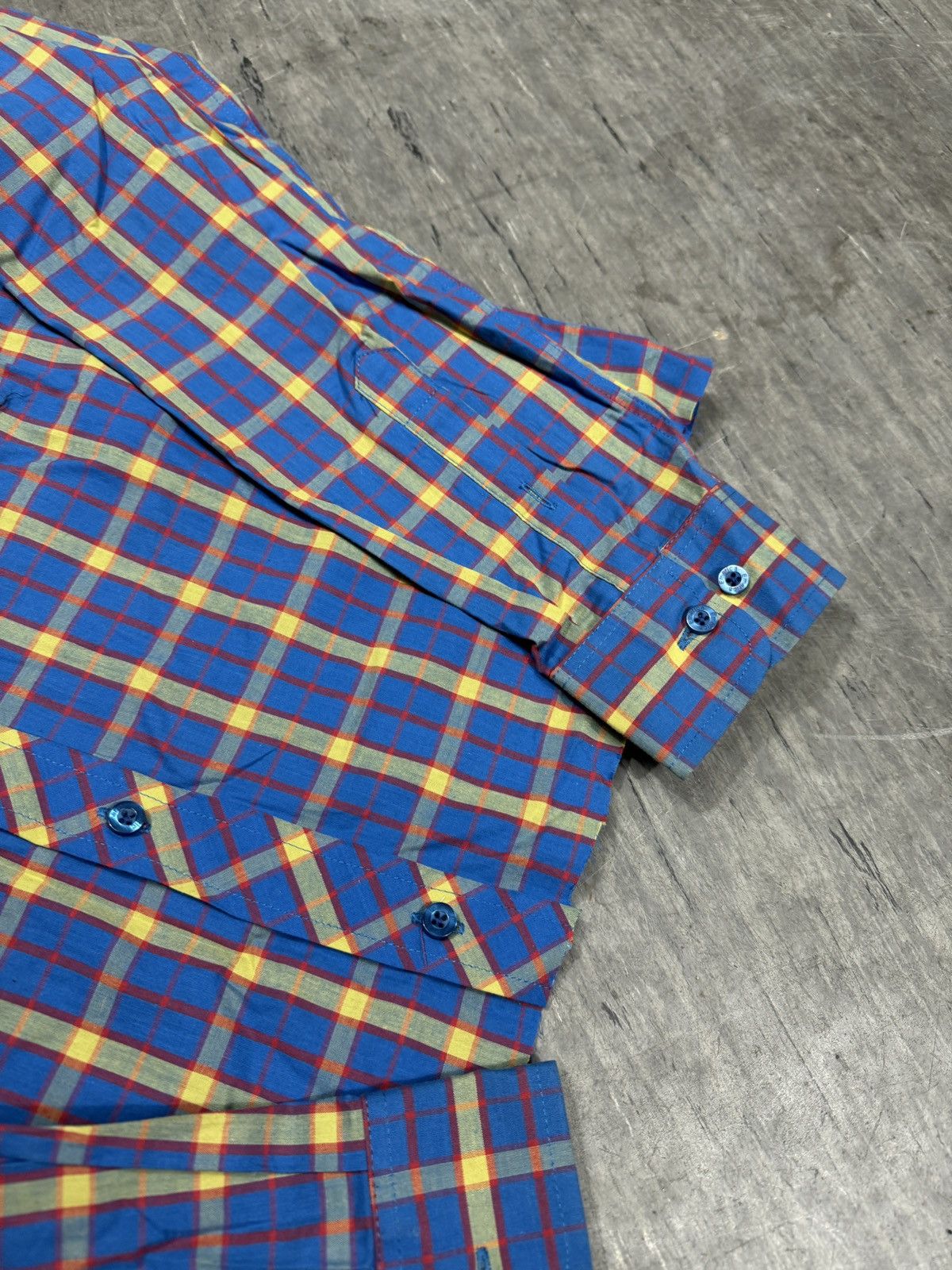 Other ᶠᵃⁿᶜʸᵍᵘʸBOXY Trashed Shirt Vintage Cropped Button Up 90s 80 Size US M / EU 48-50 / 2 - 4 Thumbnail