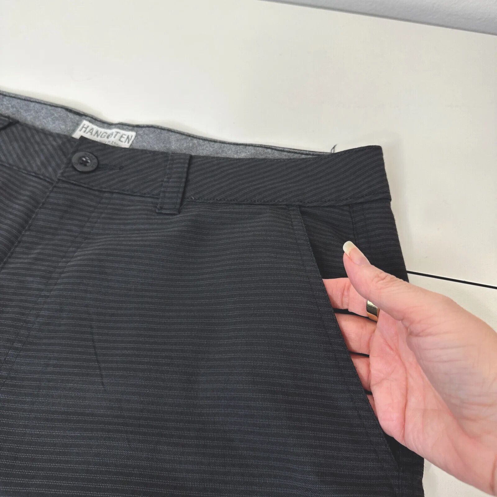 Hang Ten Hang 10 Black-Gray Daybreak 21" Everyday Short Stretch 34 Size US 37 - 5 Thumbnail