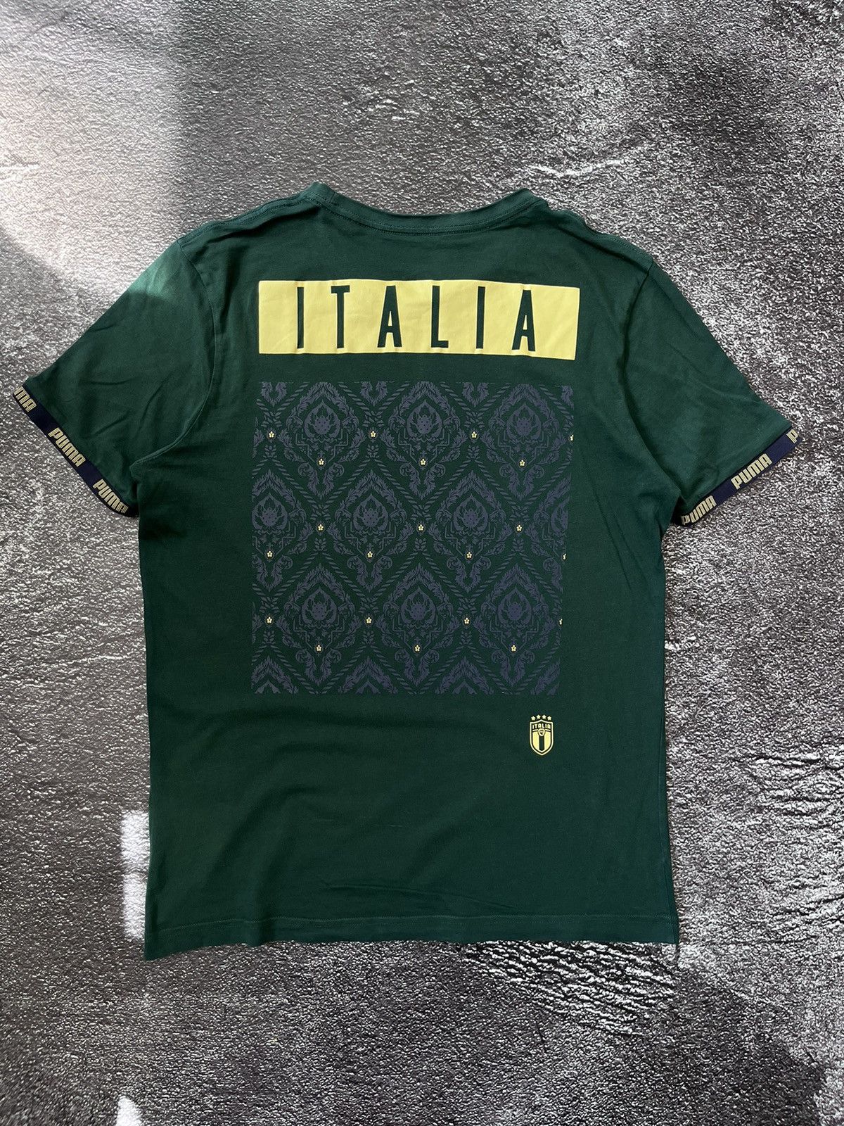 Puma Vintage Puma Italia Green Big Logo Tee t-shirt Size US M / EU 48-50 / 2 - 2 Thumbnail