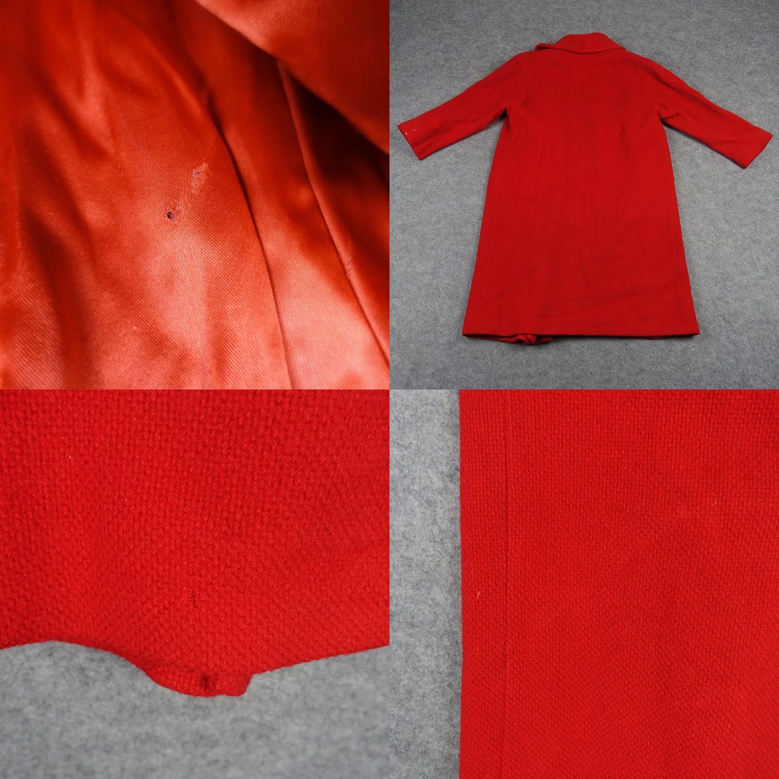 Vintage VINTAGE Lilli Ann Coat Womens Large Red Wool Overcoat 50s Paris San Francisco Size L / US 10 / IT 46 - 9 Thumbnail