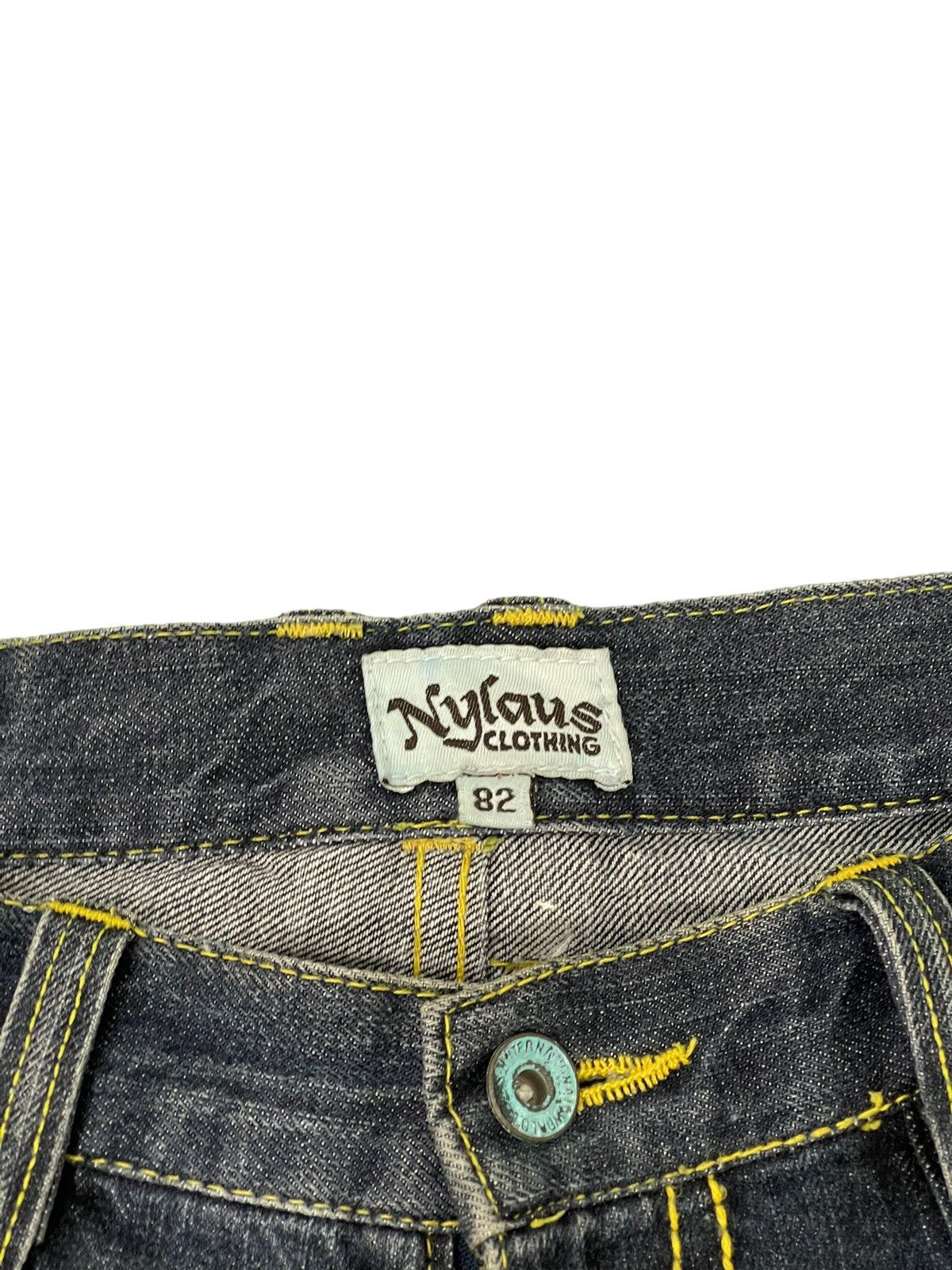 Japanese Brand Flare Jeans Nylaus Distress Low Rise Boot Cut 6🟦3 Size US 32 / EU 48 - 9 Thumbnail