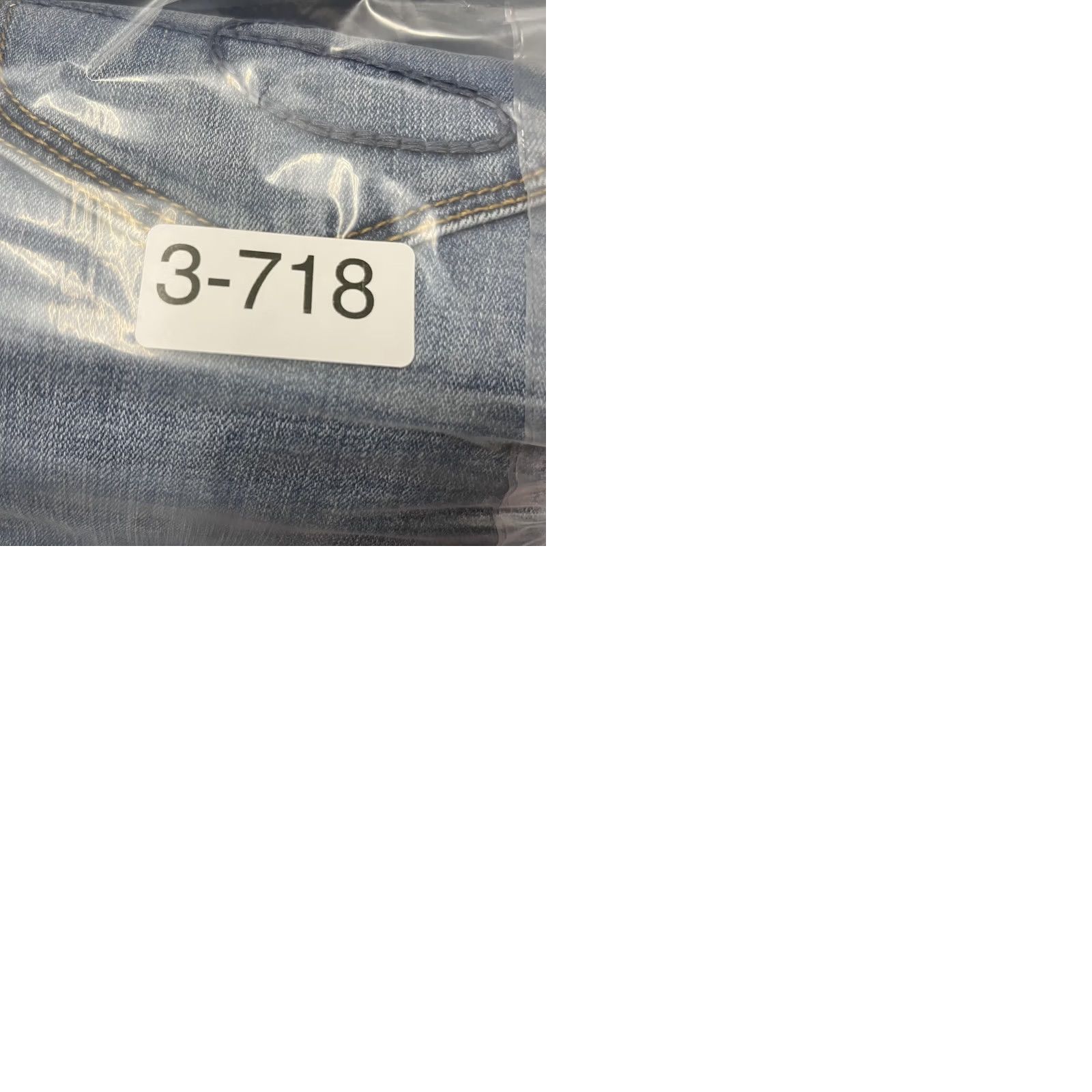 Vintage Seven7 Jeans Womens 16 Light Wash Distressed Skinny Stretch Blue Denim Pants Size 38" / US 16 / IT 52 - 9 Thumbnail
