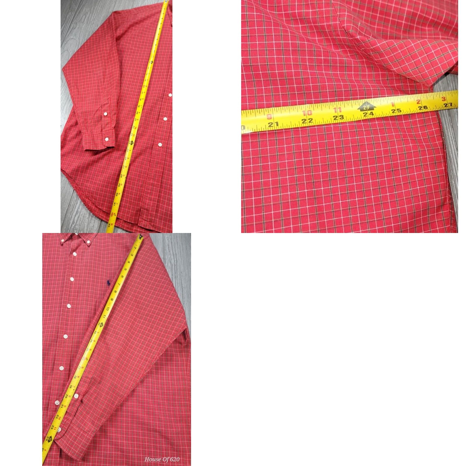 Polo Ralph Lauren VINTAGE Polo Ralph Lauren Shirt Men L Red Check Blake Button-Up Polo Ralph Lauren Blake Shirt L Red Size US L / EU 52-54 / 3 - 8 Thumbnail