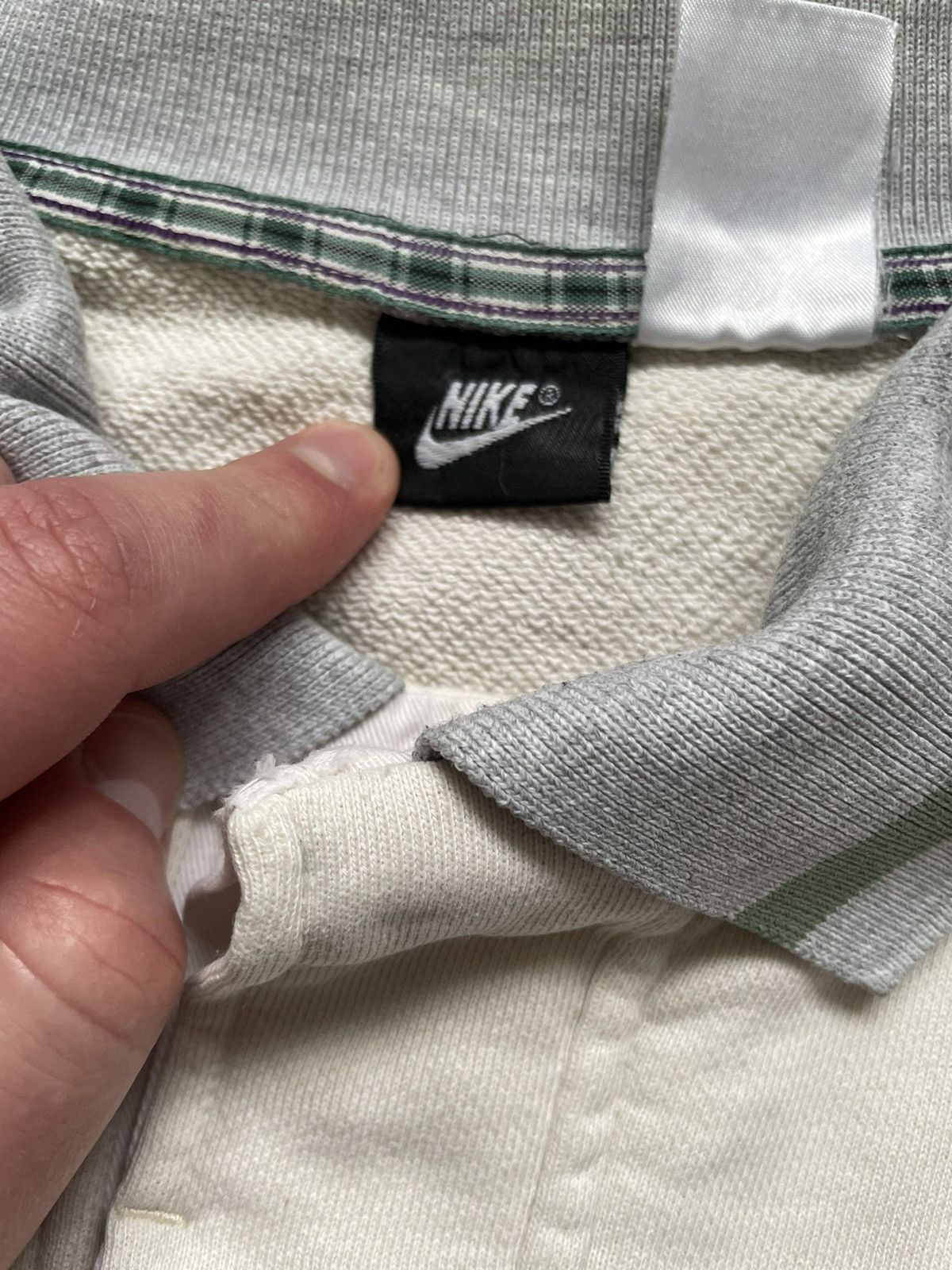 Nike × Vintage Nike vintage sweatshirt with a collar Size US L / EU 52-54 / 3 - 4 Thumbnail