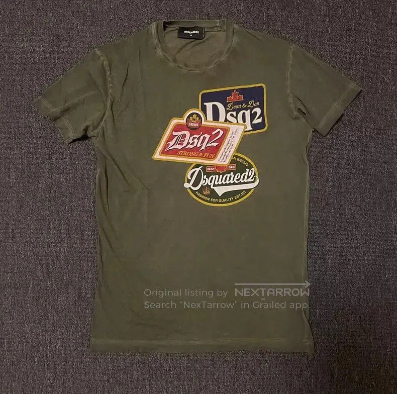 Dsquared2 Dsquared2 Washed Green Graphic T. Size US M / EU 48-50 / 2 - 1 Thumbnail