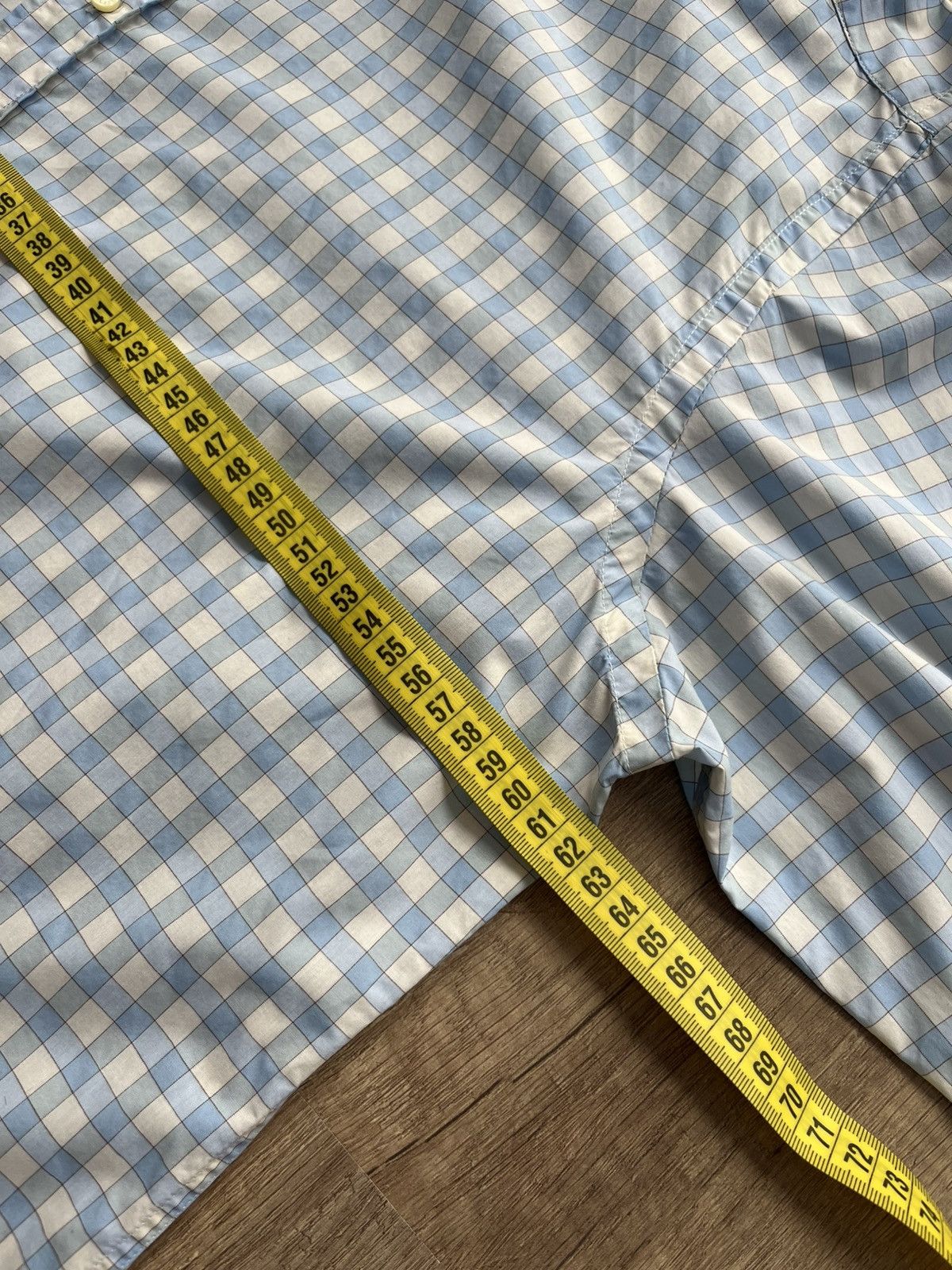 Etro × Vintage Etro Plaid Shirt Blue Men's Size 44 Size US S / EU 44-46 / 1 - 11 Thumbnail