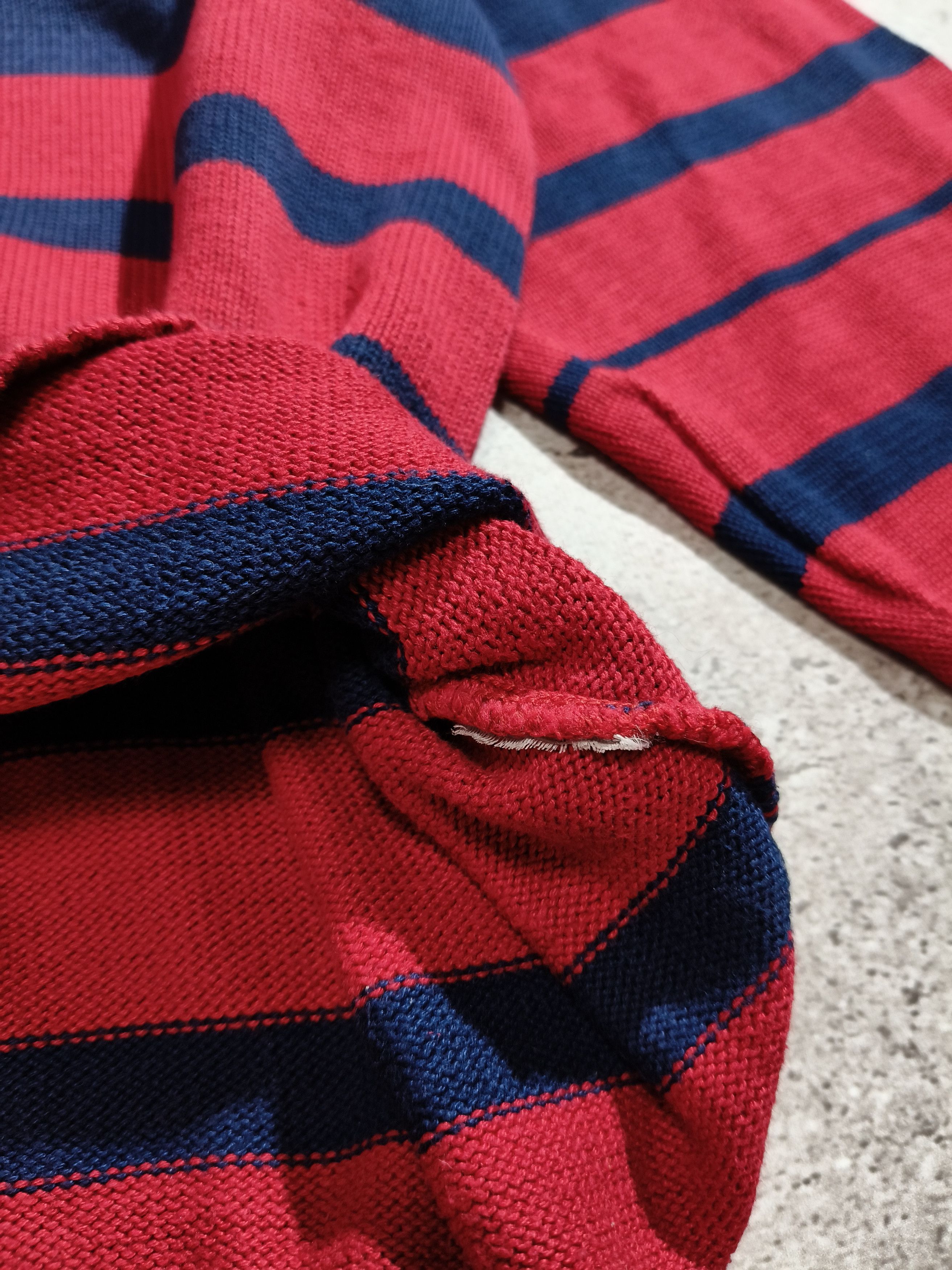 Lacoste Vintage Lacoste Striped Knit Sweater | Size M Size US M / EU 48-50 / 2 - 7 Thumbnail