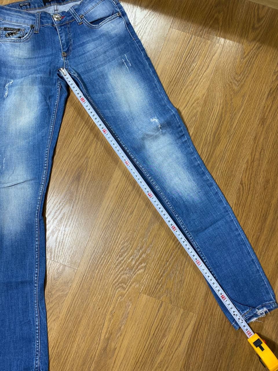 Philipp Plein Philipp Plein Distressed Denim Straight Cut Jeans Luxury Size US 28 / EU 44 - 4 Thumbnail