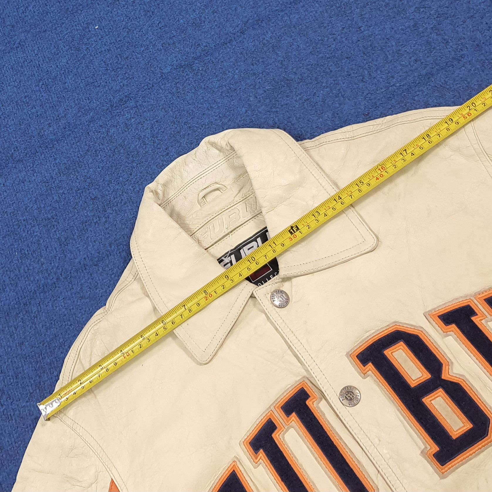 Fubu Vintage FUBU Full Leather Varsity Jacket 90s Hip Hop C286N4 Size US L / EU 52-54 / 3 - 14 Thumbnail