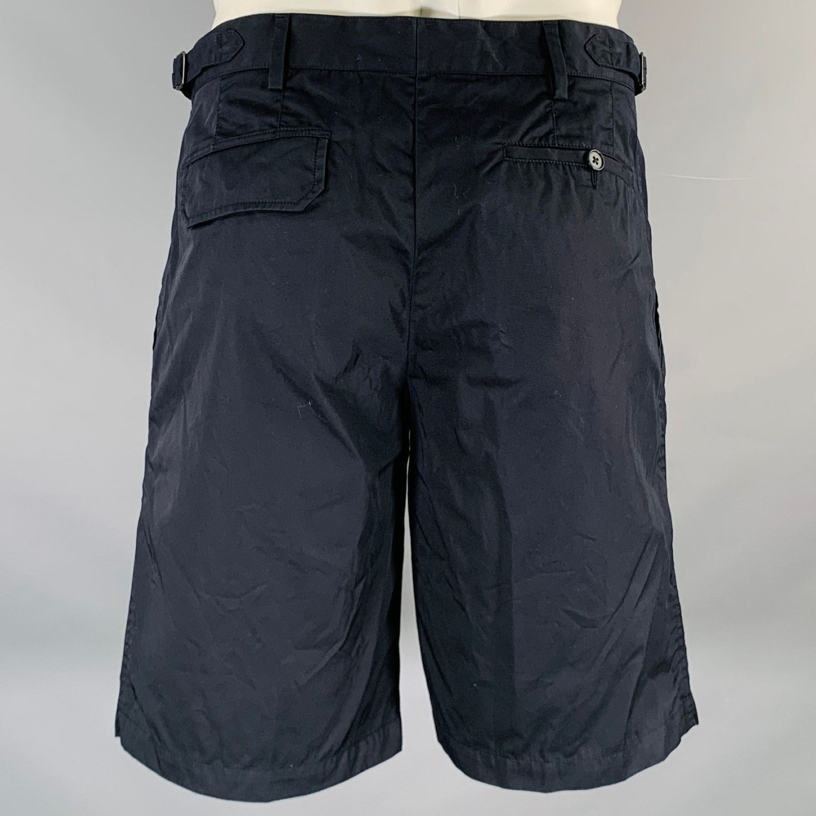 Lanvin LANVIN Size 34 Navy Cotton Button Fly Shorts Size US 34 / EU 50 - 2 Thumbnail