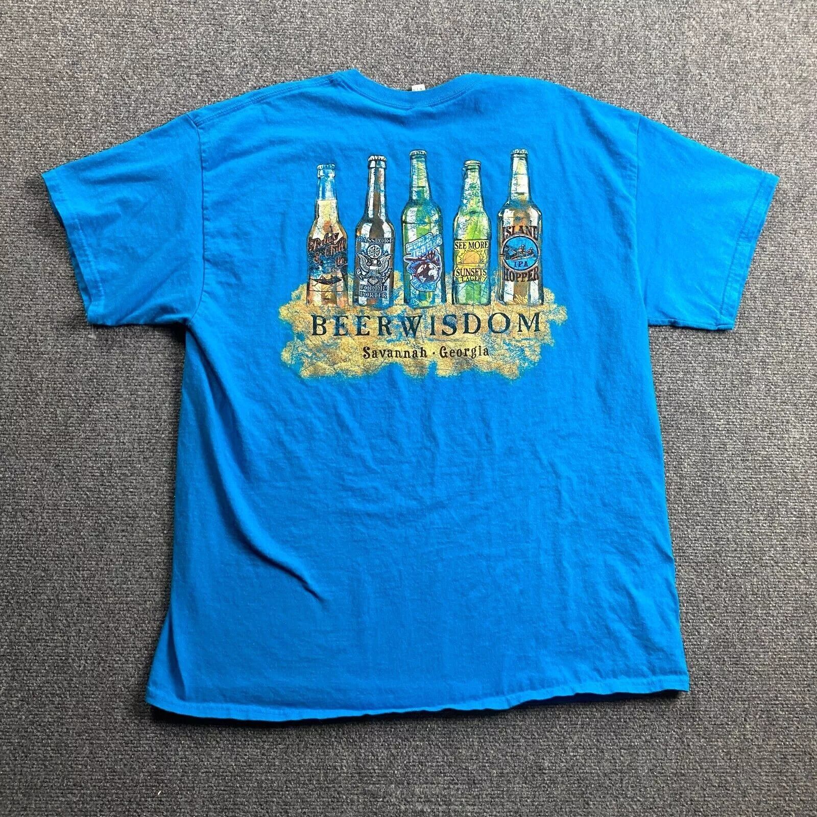 Gildan Beerwisdon Shirt Men's Extra Large Graphic Savannah Georgia Size US XL / EU 56 / 4 - 1 Thumbnail