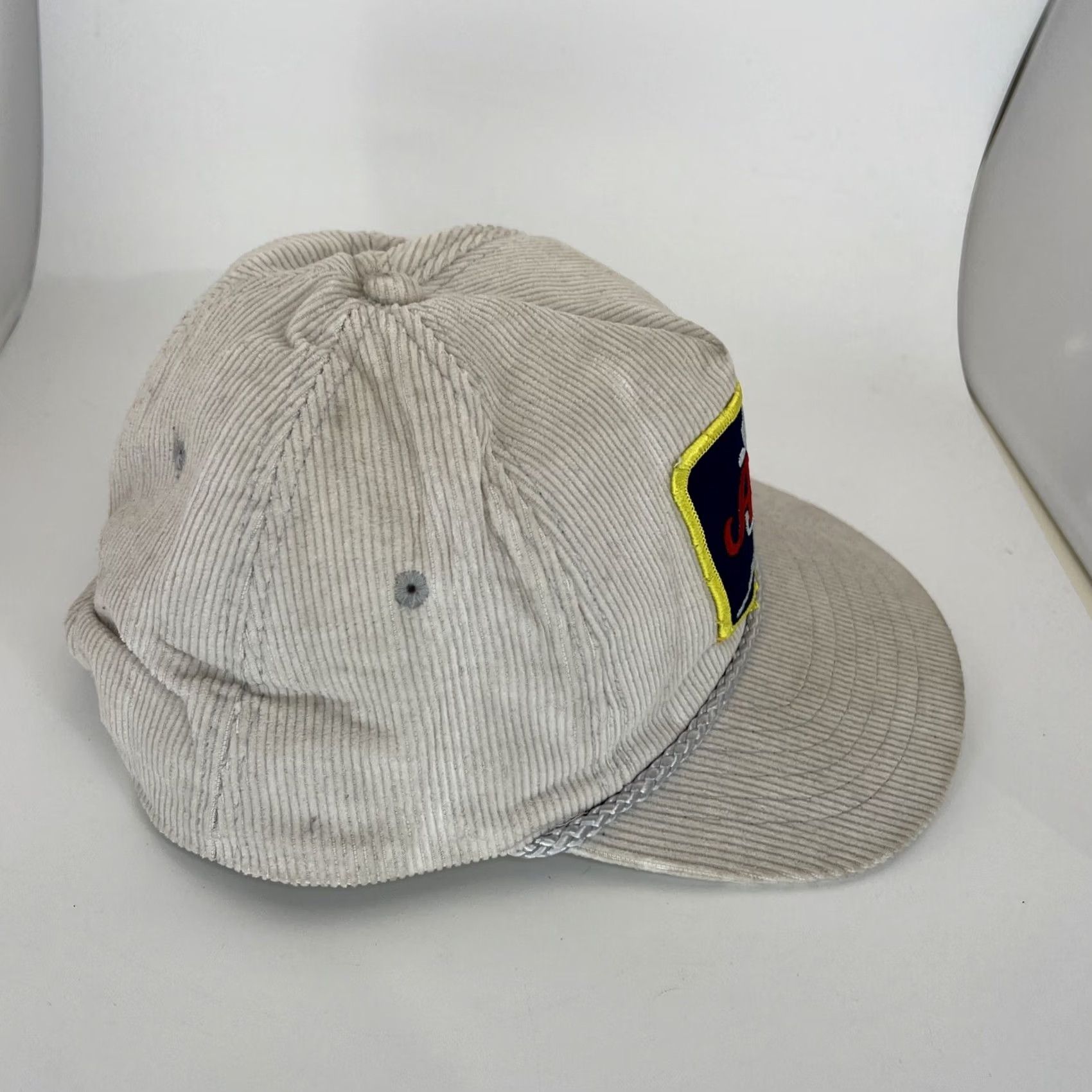 Vintage VINTAGE Alaska Corduroy Rope Hat Tan Cap Trucker Snapback Adjustable Patch 1980s Mens Womens Boys Girls Size ONE SIZE - 6 Thumbnail
