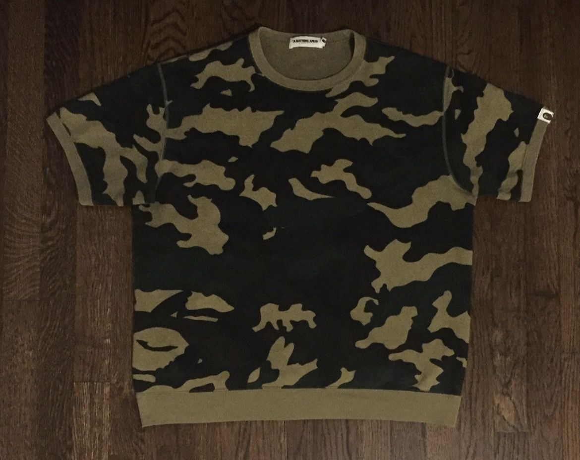 Bape Bape camo crew neck pullover sweatshirt Size US L / EU 52-54 / 3 - 1 Thumbnail