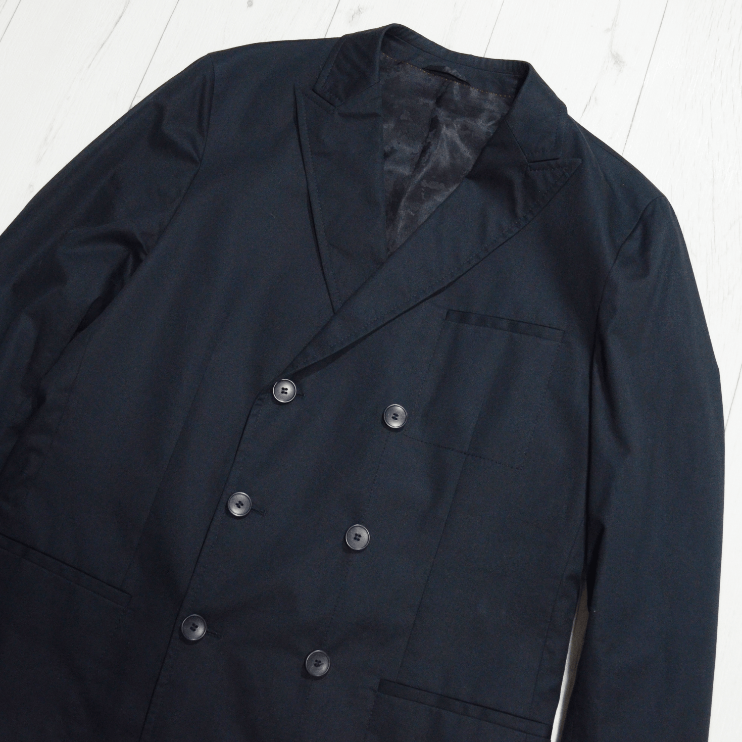 Hugo Boss × Vintage Vintage Hugo Boss Double Breasted Cashmere Blazer Jacket Size 36R - 3 Thumbnail