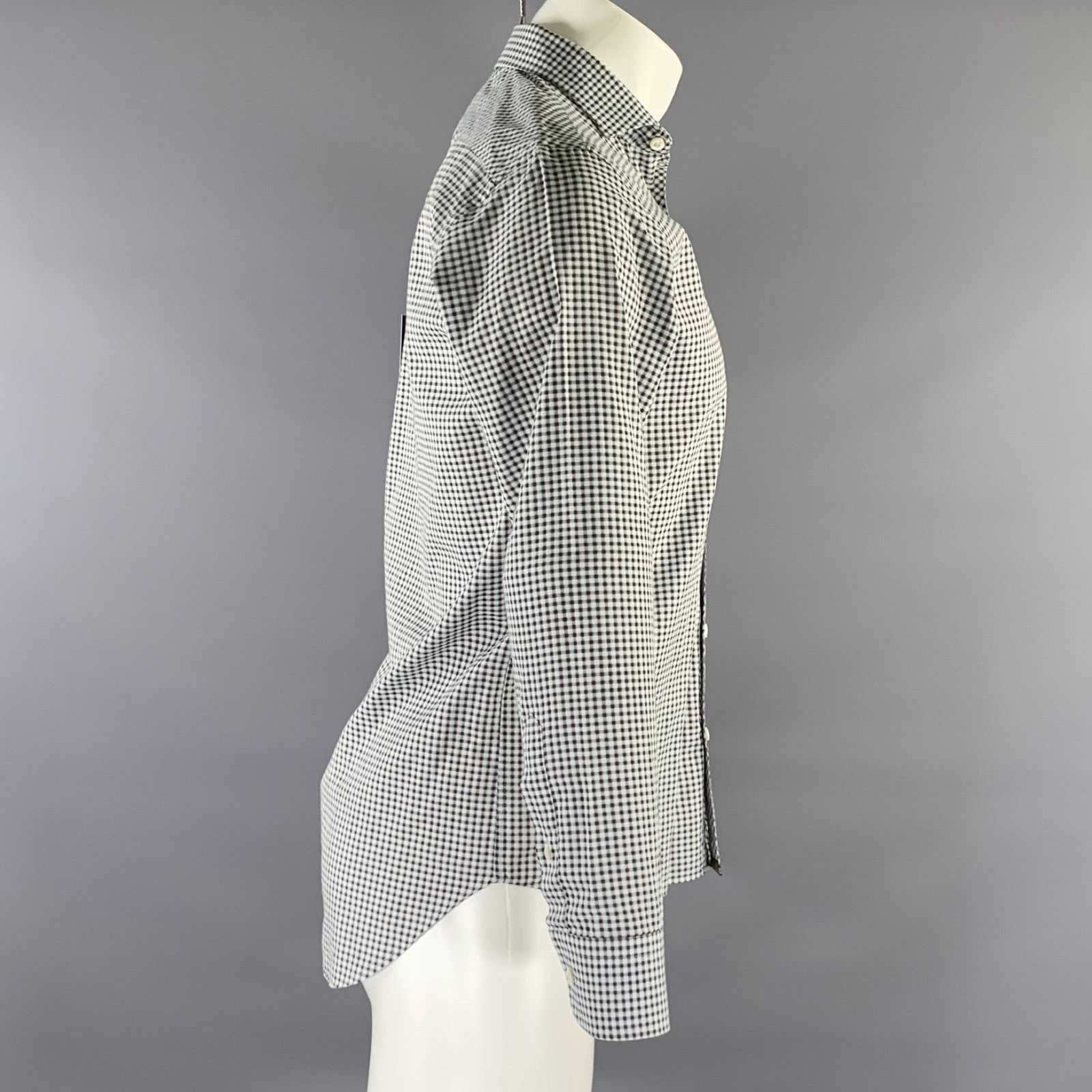 Billy Reid Size S White Multi-Color Checkered Cotton L/S Shirt Size US S / EU 44-46 / 1 - 3 Thumbnail