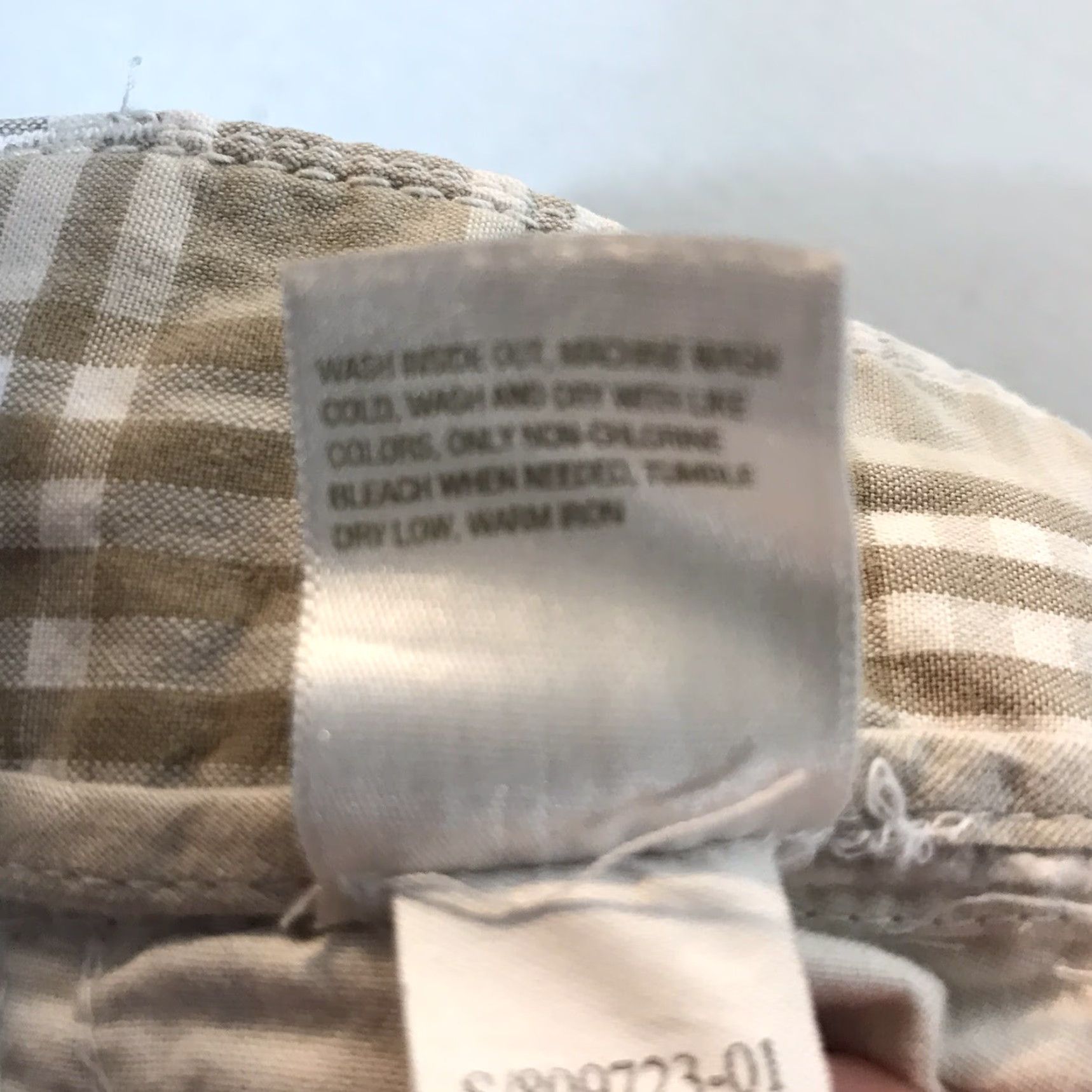 Old Navy Vintage Old Navy Women’s Bermuda Shorts Beige White Plaid Cotton 10 Summer Casual Size 32" / US 10 / IT 46 - 6 Thumbnail