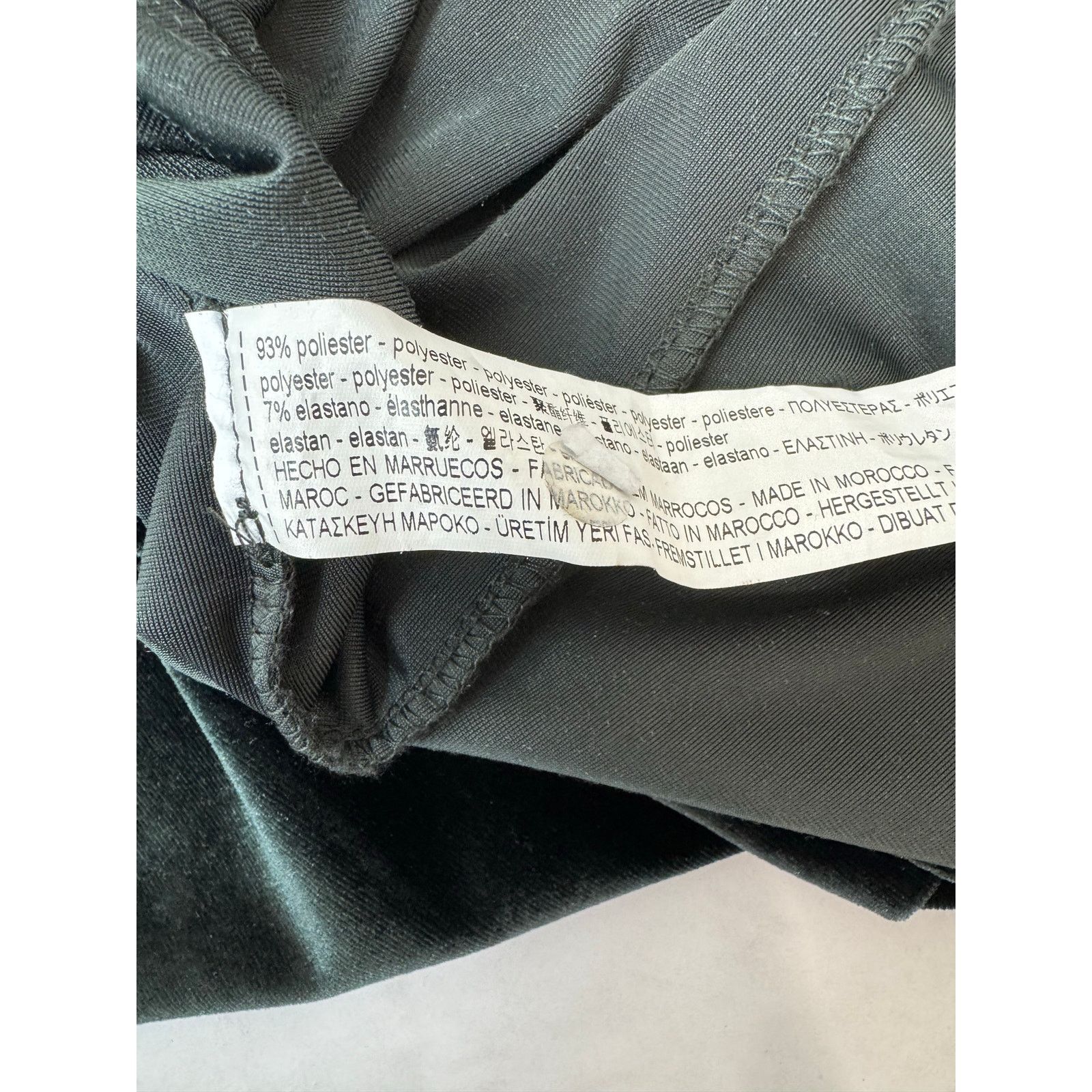 Zara Zara Velvet Dark Green Off Shoulder Dress Midi Body Con XS Size XS / US 0-2 / IT 36-38 - 8 Thumbnail