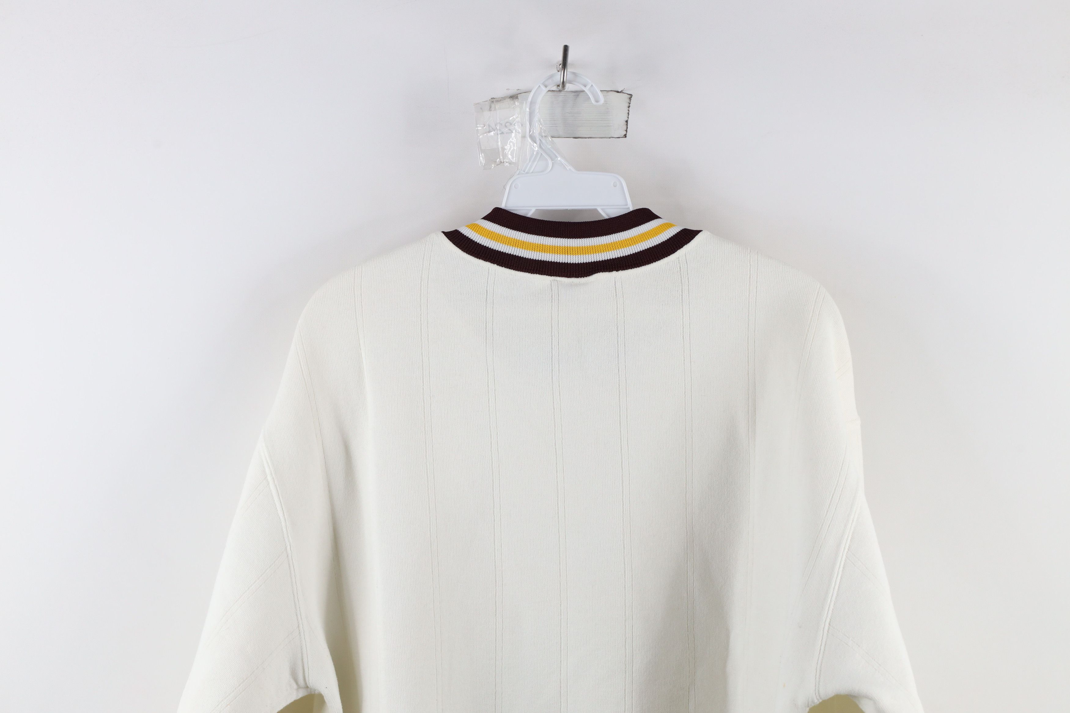 Vintage Vintage 90s Streetwear Blank Striped Crewneck Sweatshirt USA Size US L / EU 52-54 / 3 - 13 Thumbnail