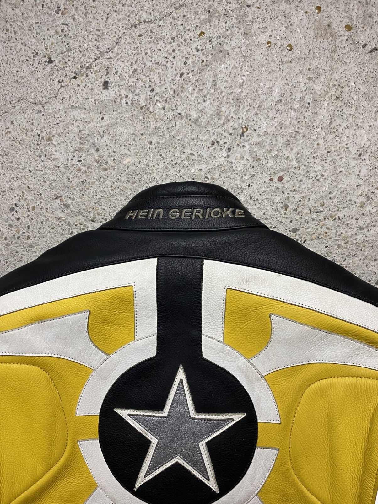 Hein Gericke Hein hericke vintage motorcycle leather jacket y2k yellow Size US M / EU 48-50 / 2 - 15 Thumbnail