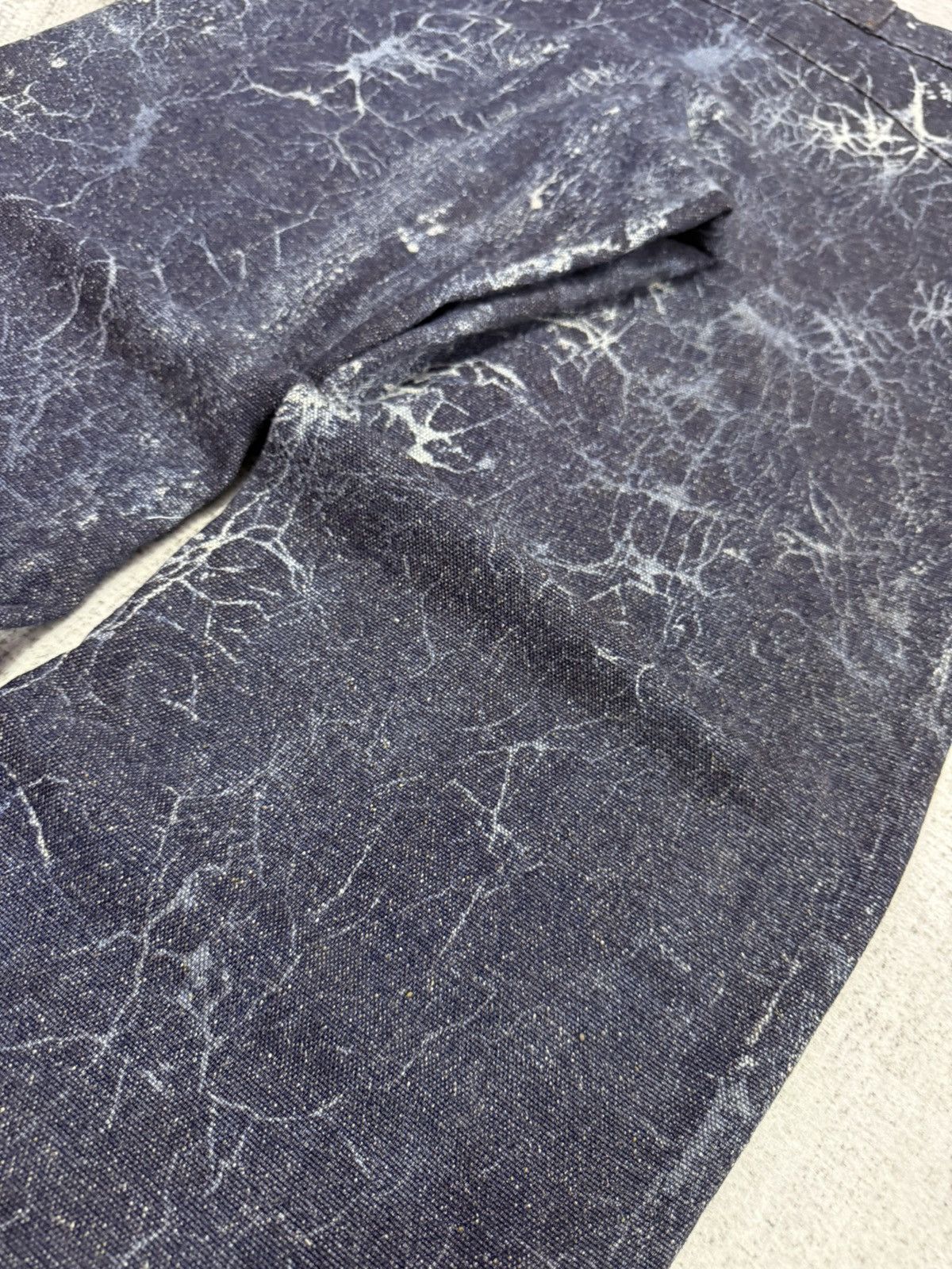 20471120 × Japanese Brand × Mizra Jeans Kyoto Alfons. Japan Crackle Lighting Wash Baggy Wide Jeans Size US 30 / EU 46 - 17 Thumbnail