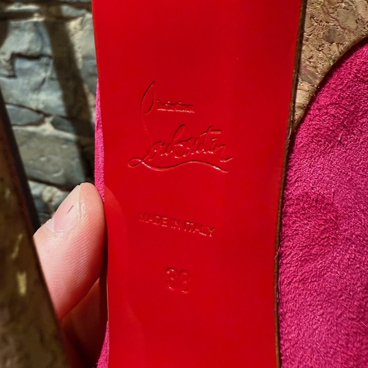 Christian Louboutin Christian Louboutin Pink Lady Peep 150 Slingback Plat. Pumps Size US 8 / IT 38 - 8 Thumbnail