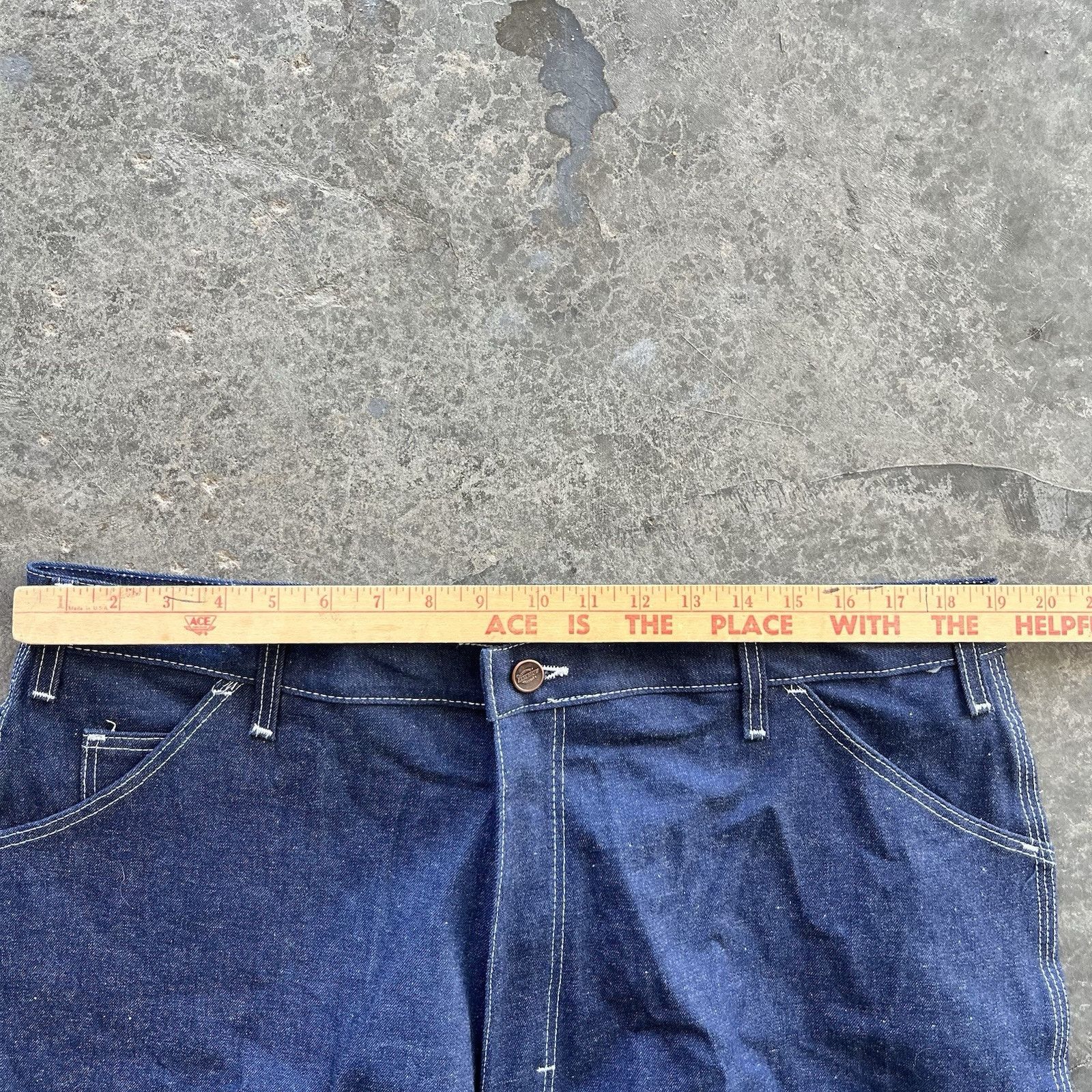 Dickies Vintage Dickies Dark Wash Denim Carpenter Jeans Size 38 X 30 Size US 38 / EU 54 - 5 Thumbnail