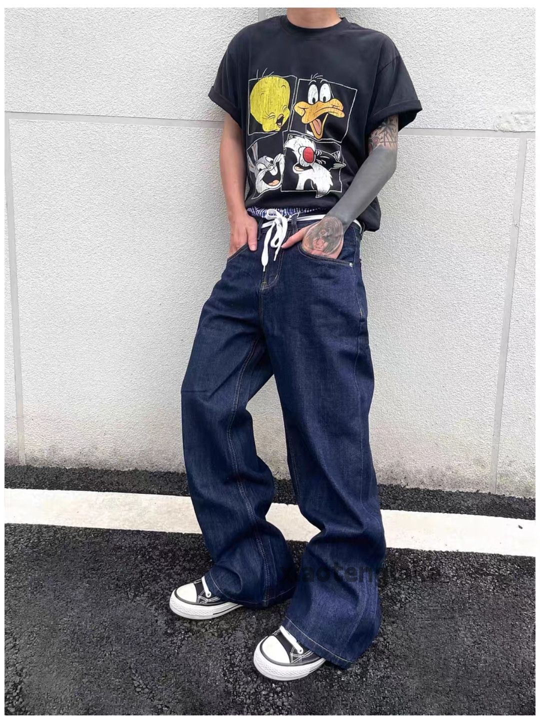 Designer Unisex outdoor utility loose baggy skate hiphop pants Size US 30 / EU 46 - 2 Thumbnail