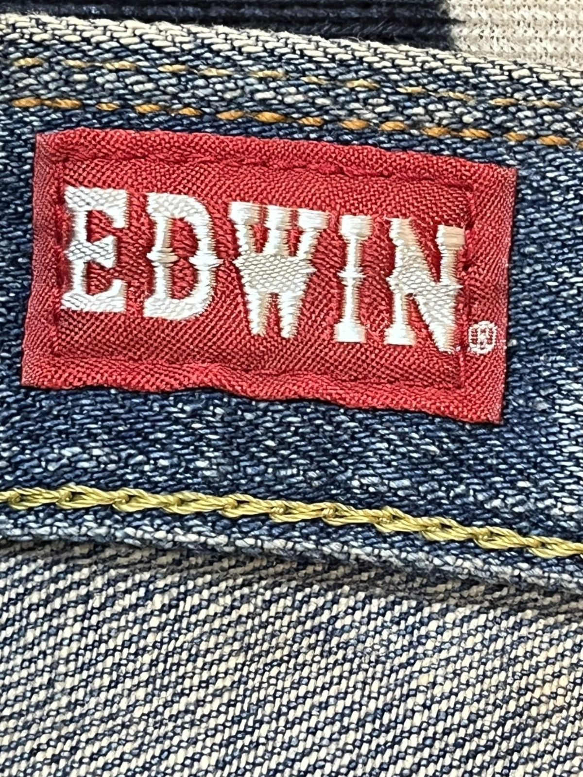Edwin Vintage Edwin 505zx Selvedge Buckle Belt Distressed Denim Size US 31 - 6 Thumbnail