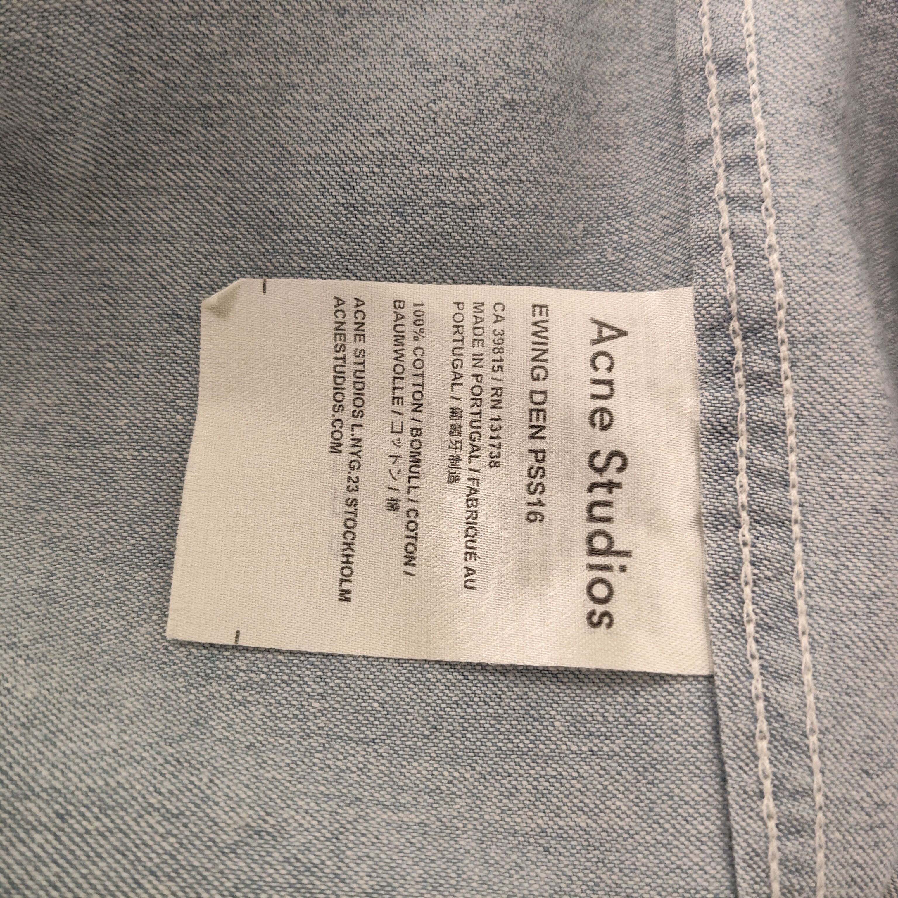 Acne Studios Denim shirt Size US M / EU 48-50 / 2 - 17 Thumbnail