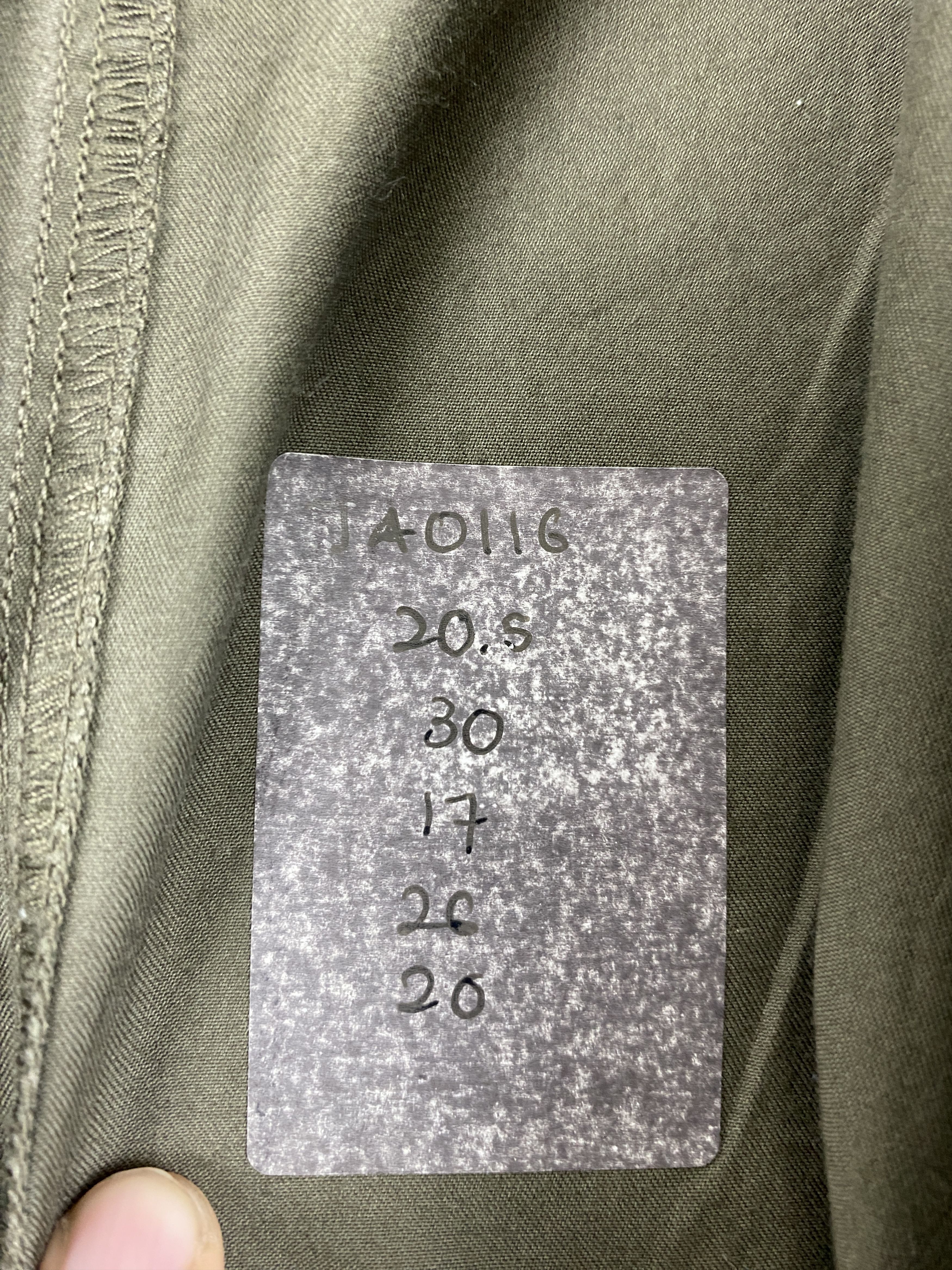 Vintage Back Number Button Ups Military Style Jacket JA0116